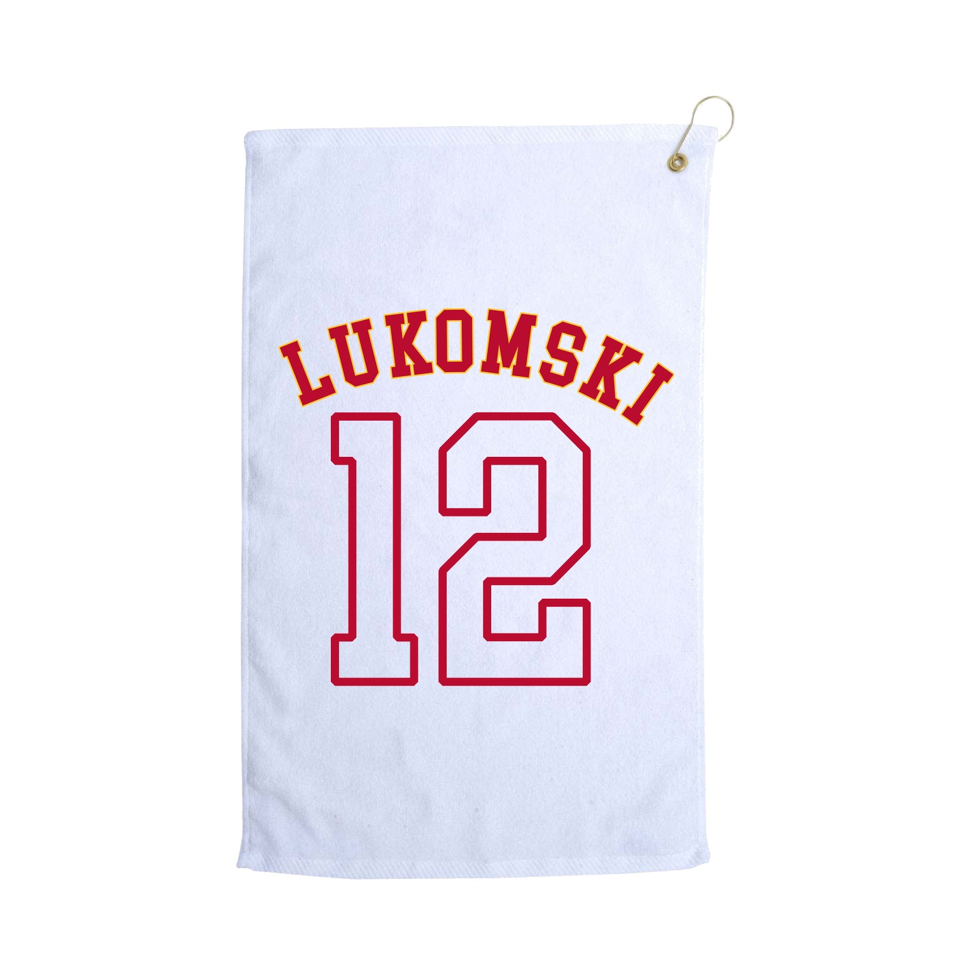 Golf Towel — Shirsey Arch in White