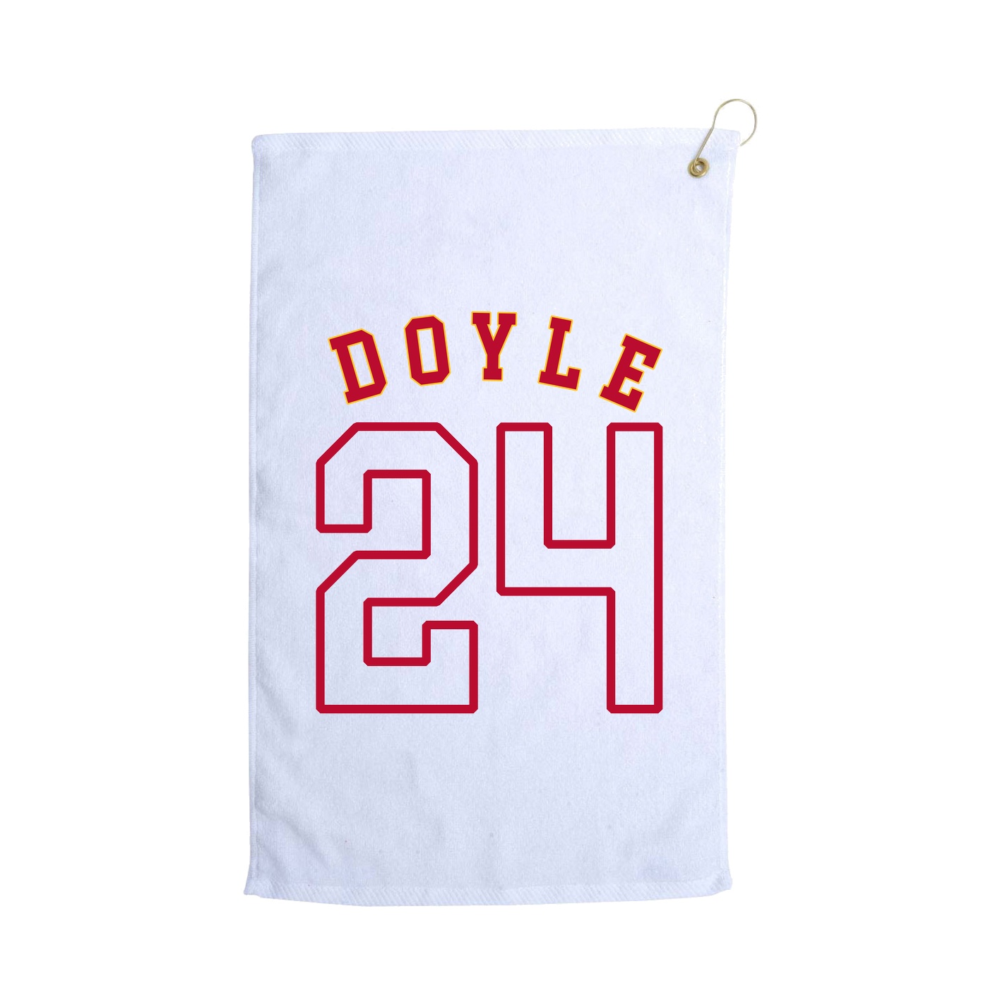 Golf Towel — Shirsey Arch in White