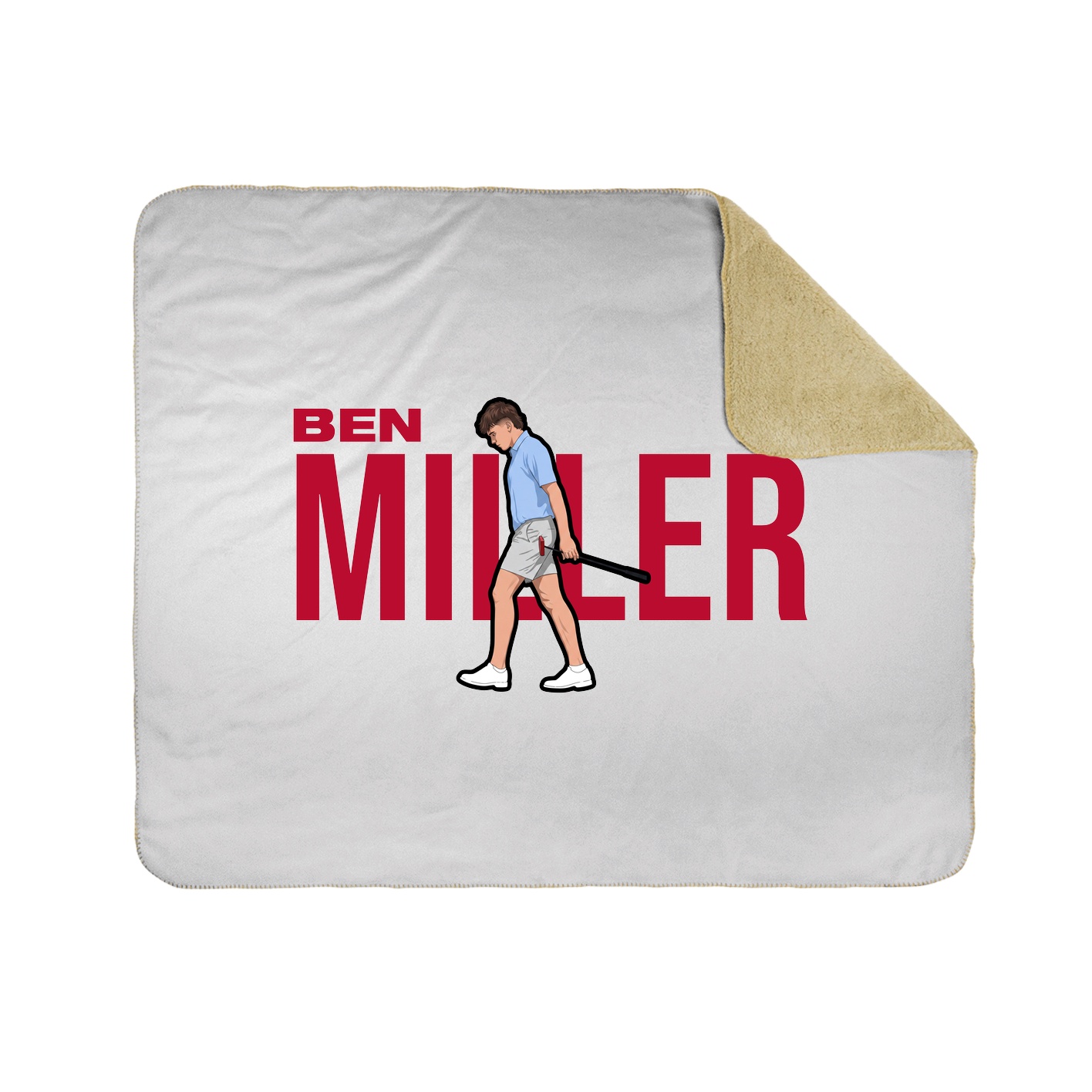 Throw Blanket — Player Name in White