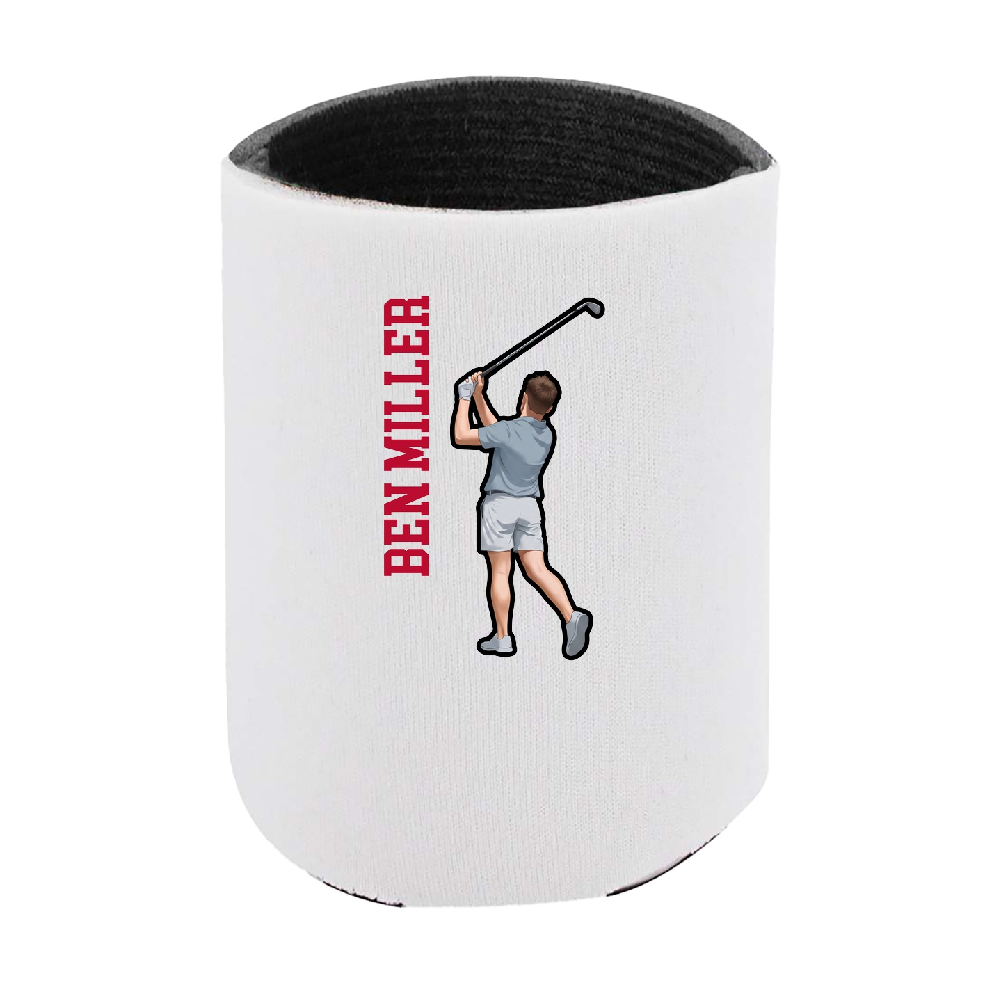 Can Holder — Name Vertical in White