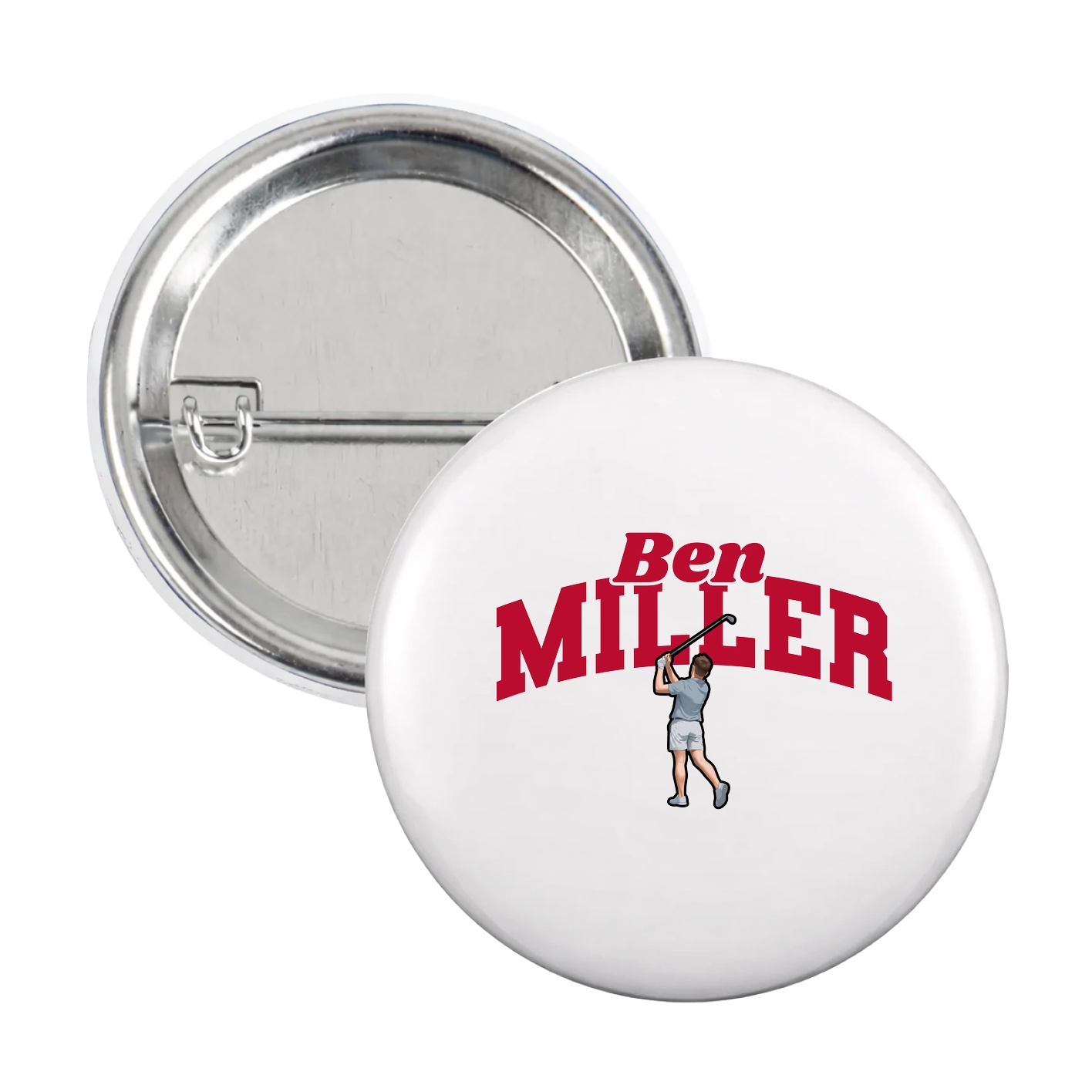 Game Day Button — Signature Arch in White