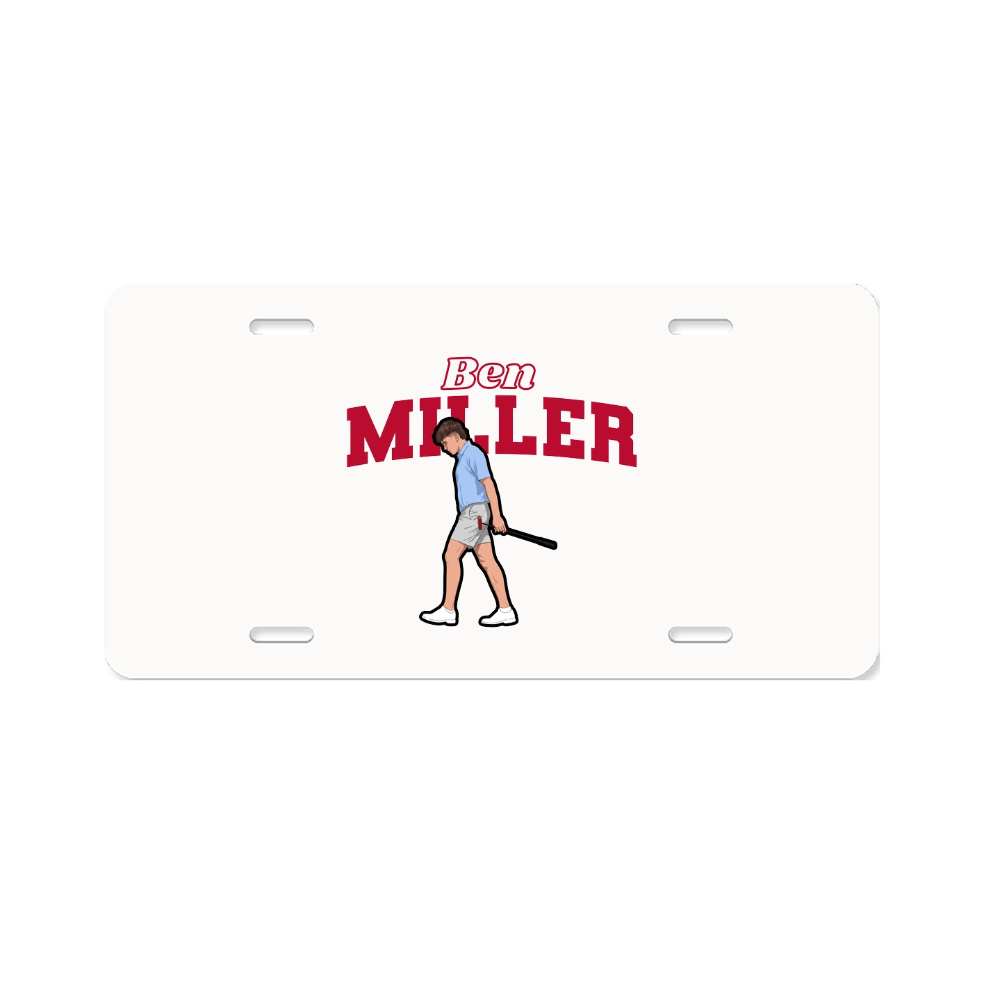 License Plate — Name Arch in Classic