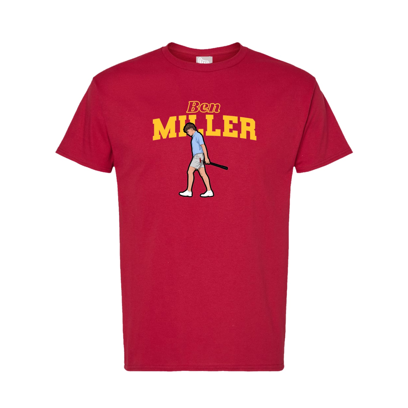 Tee — Name Arch in Crimson