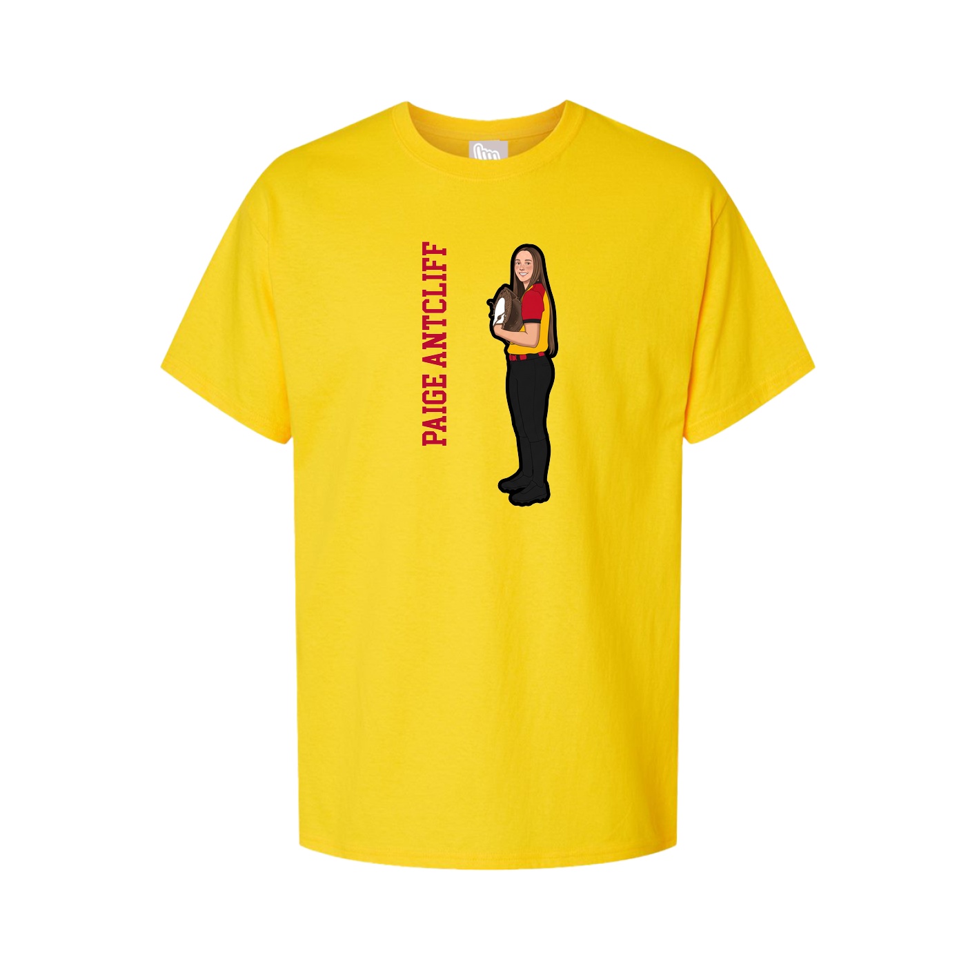 Tee — Name Vertical in Gold