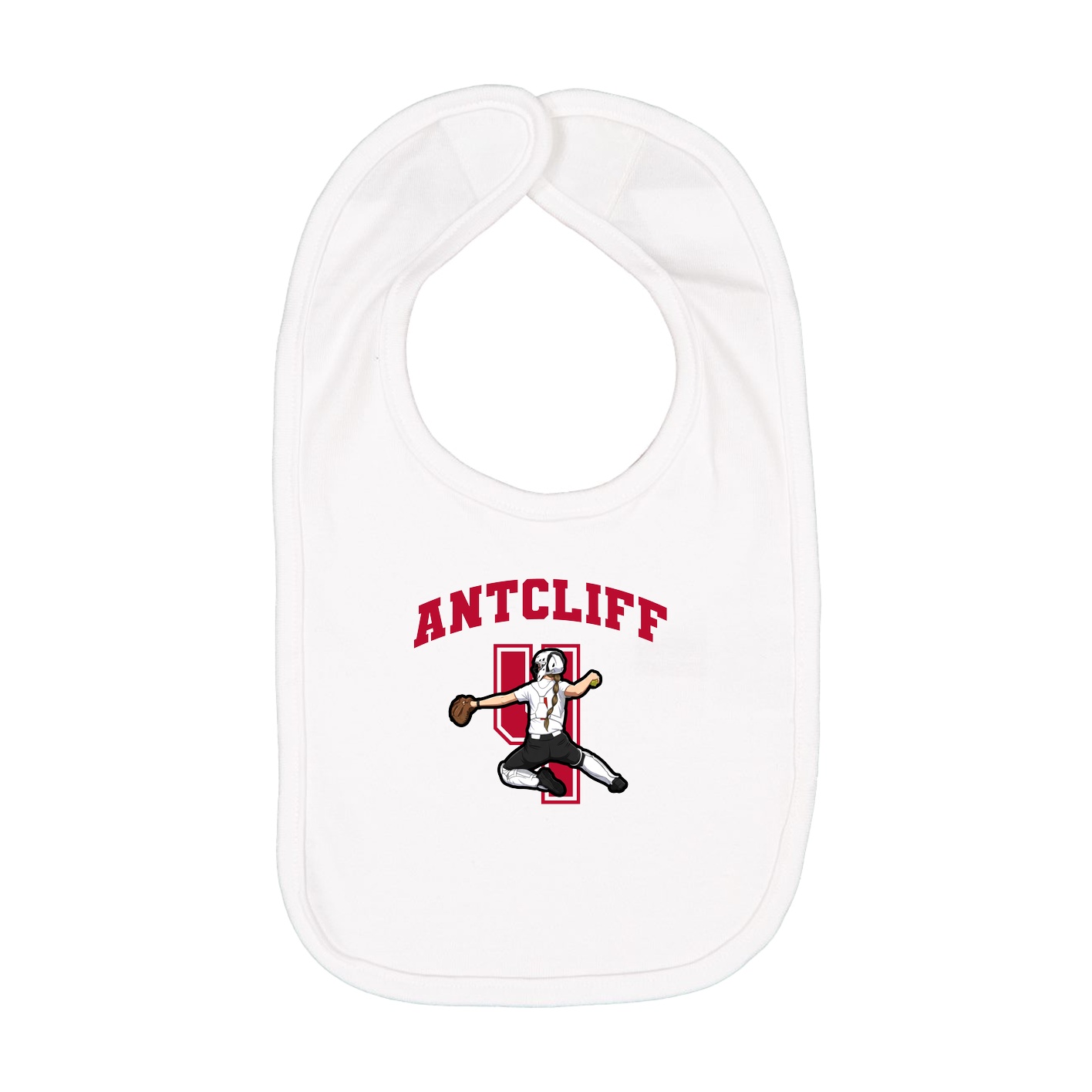 Infant Bib — Number in White
