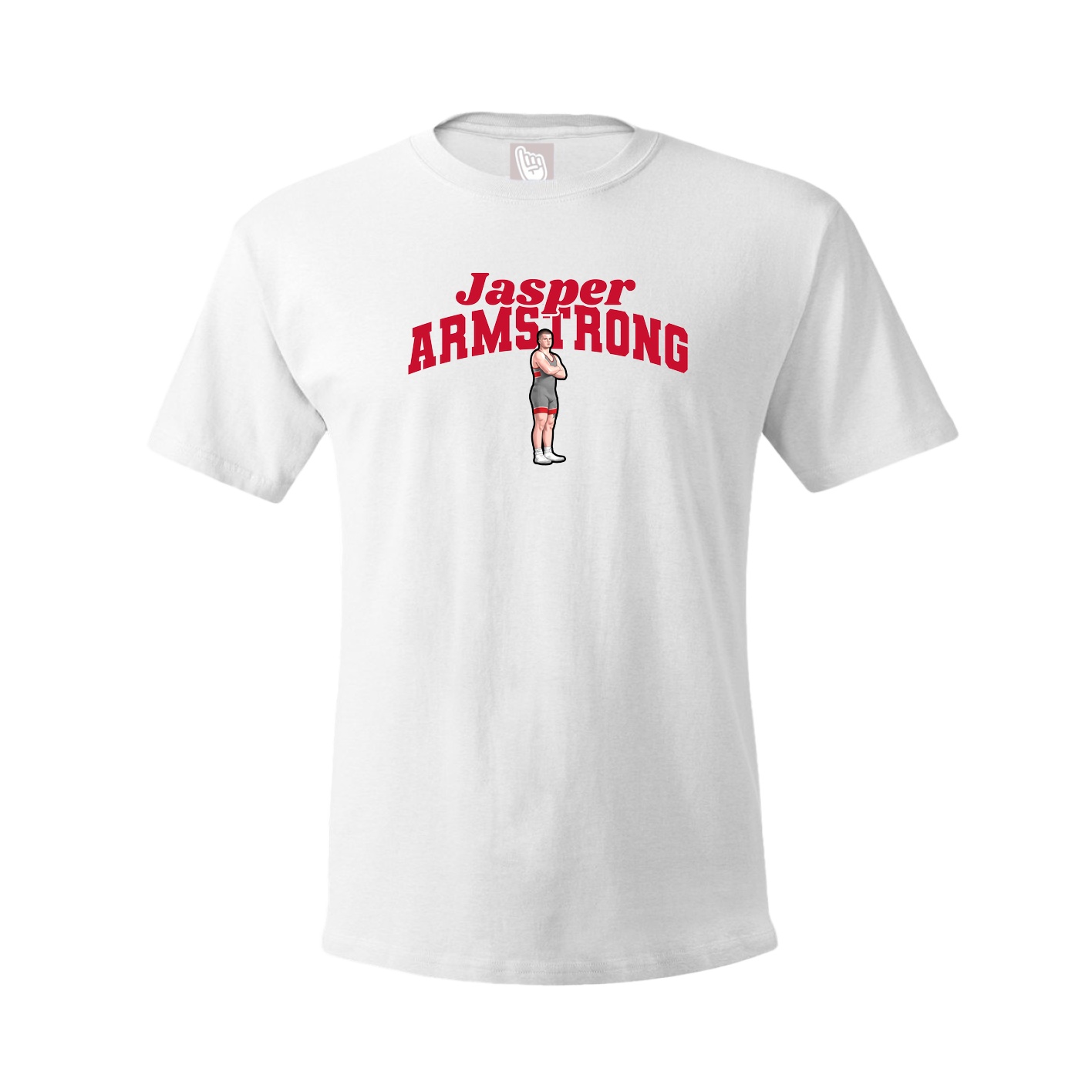 Youth Tee — Signature Arch in White