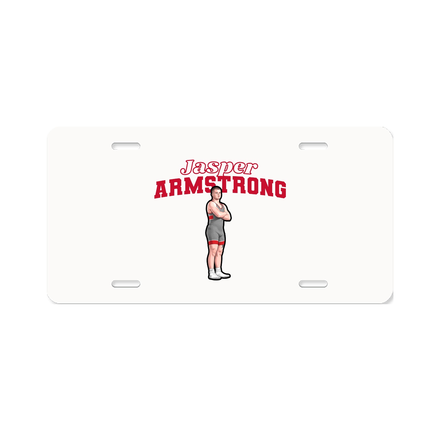 License Plate — Name Arch in Classic