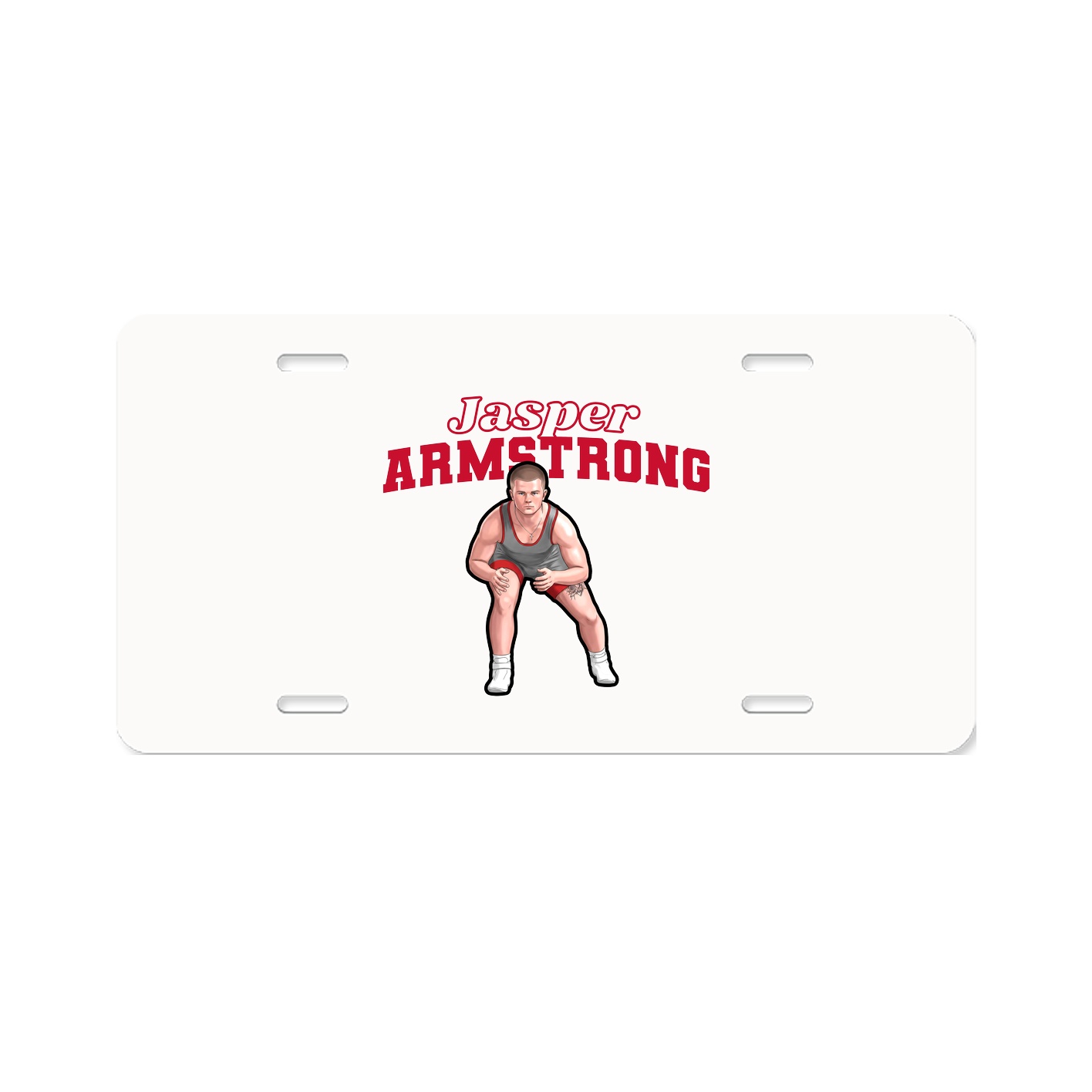 License Plate — Name Arch in Classic