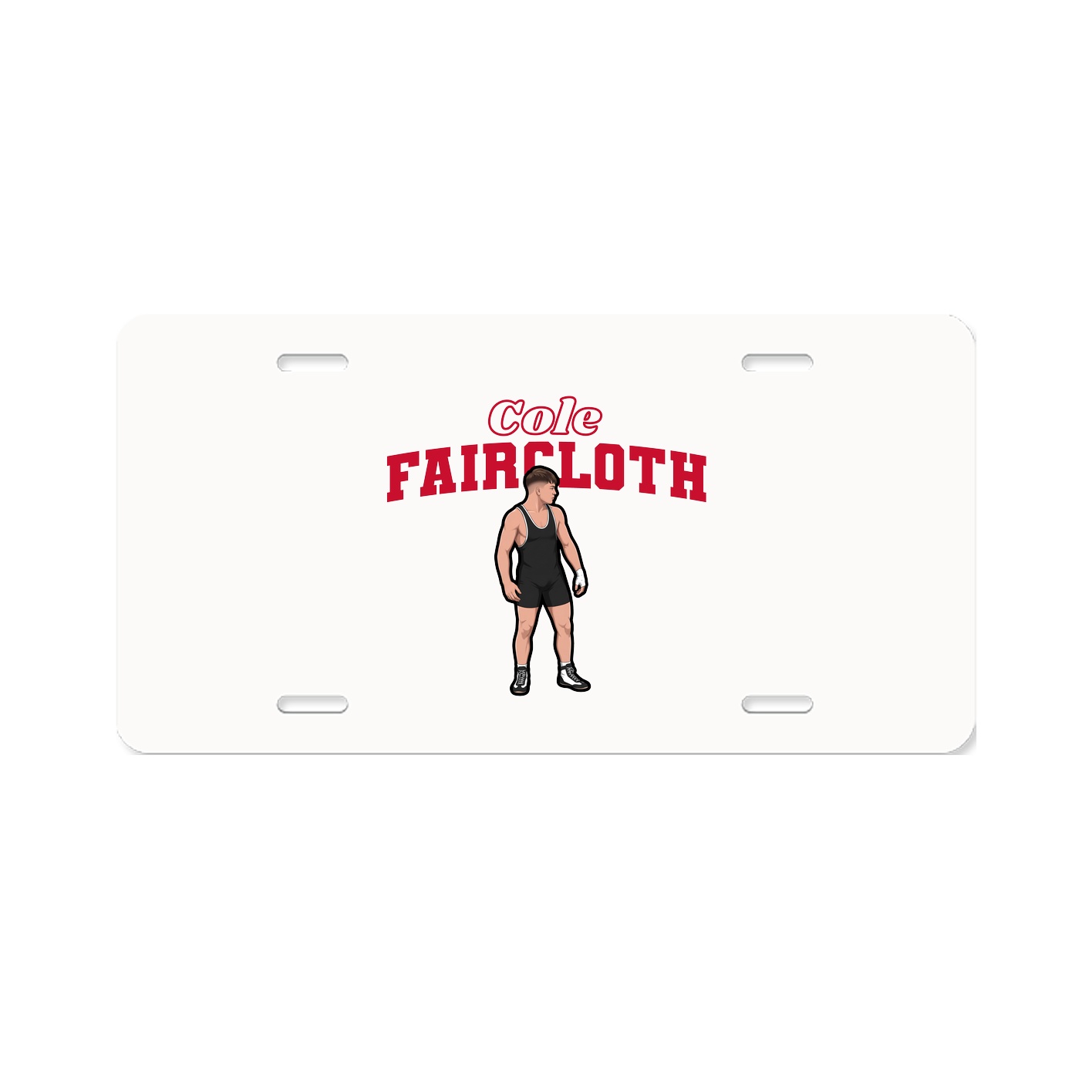 License Plate — Name Arch in Classic