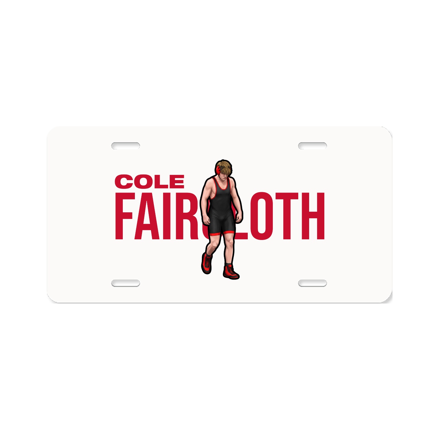 License Plate — Player Name in Classic