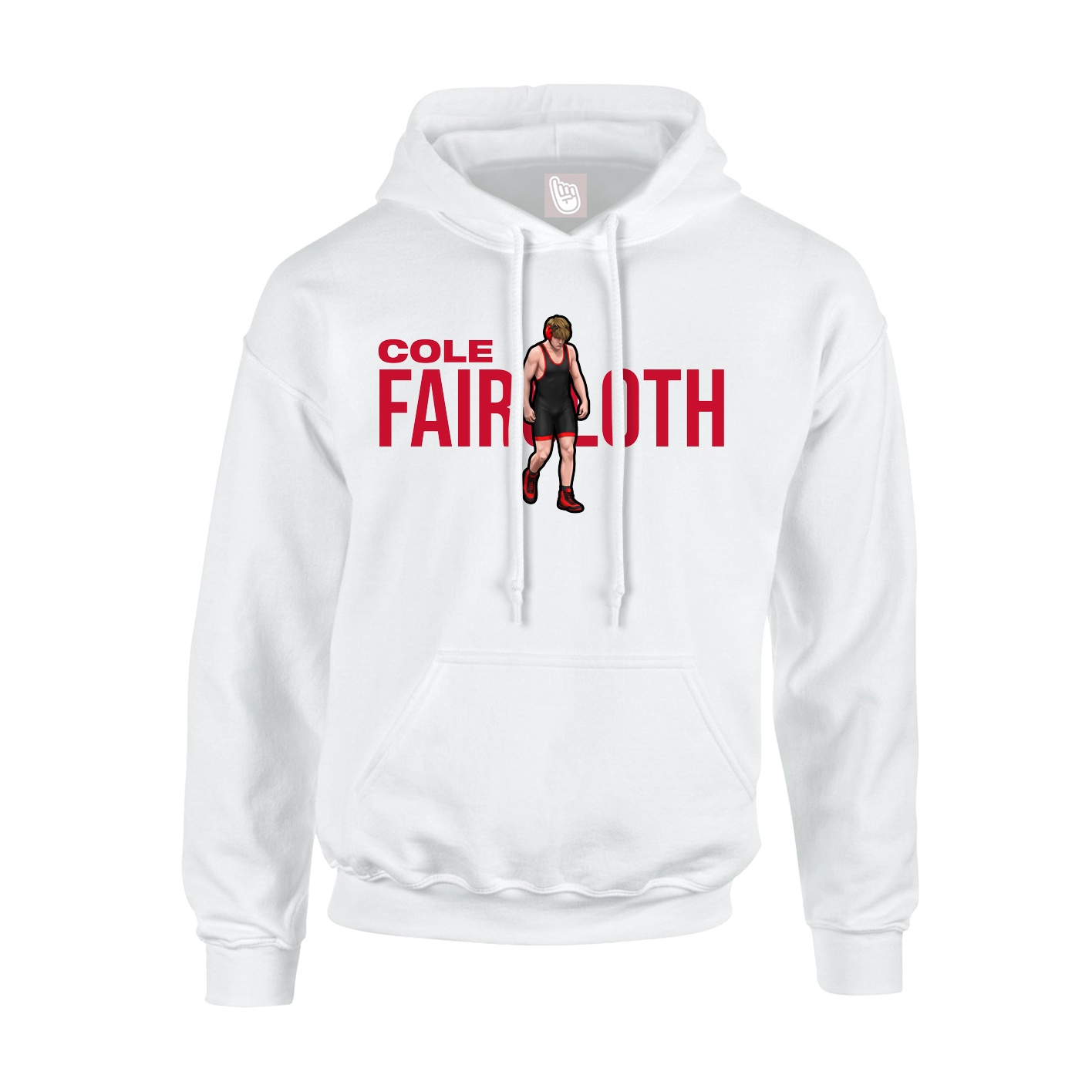 Youth Hoodie — Player Name in White