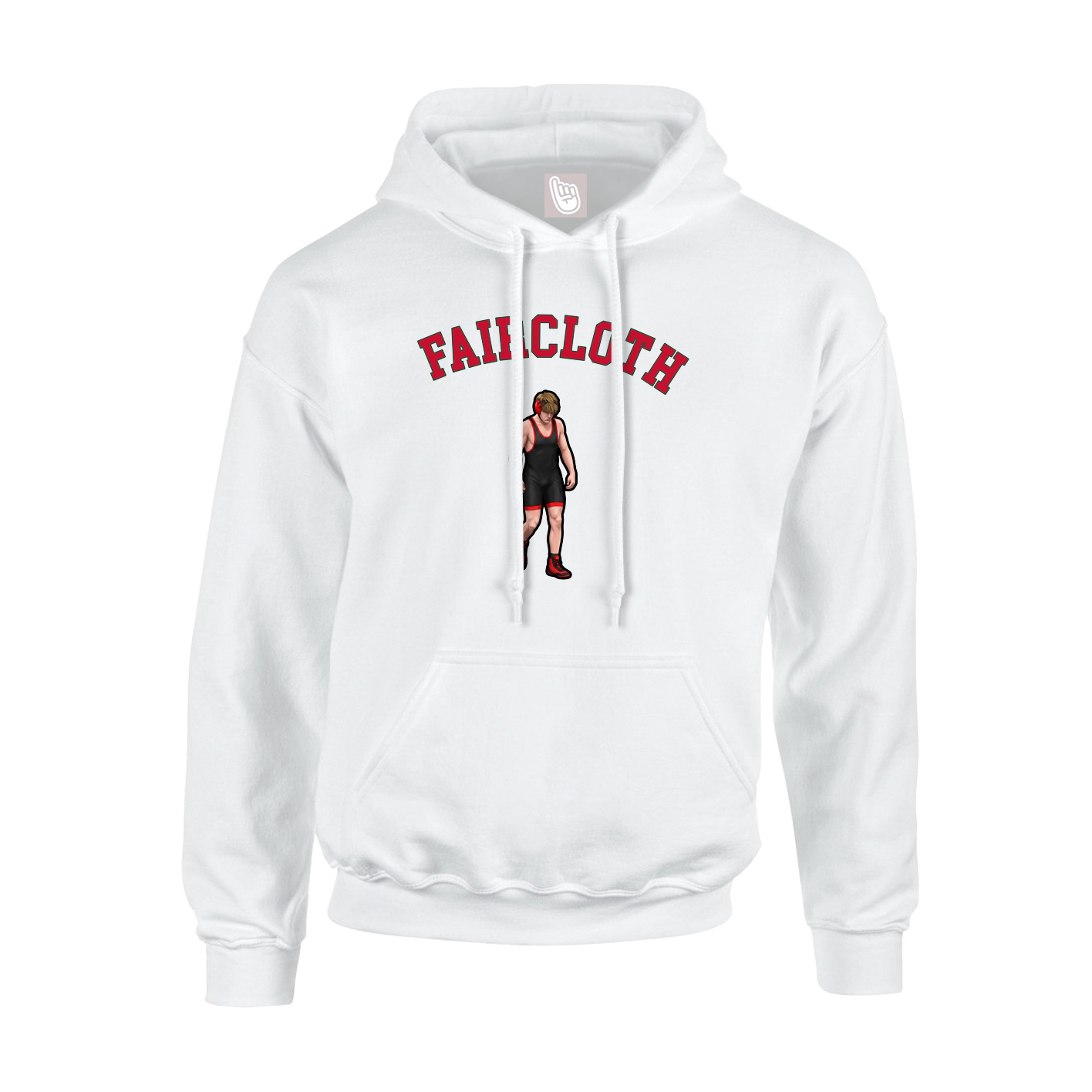 Youth Hoodie — Shirsey Arch in White