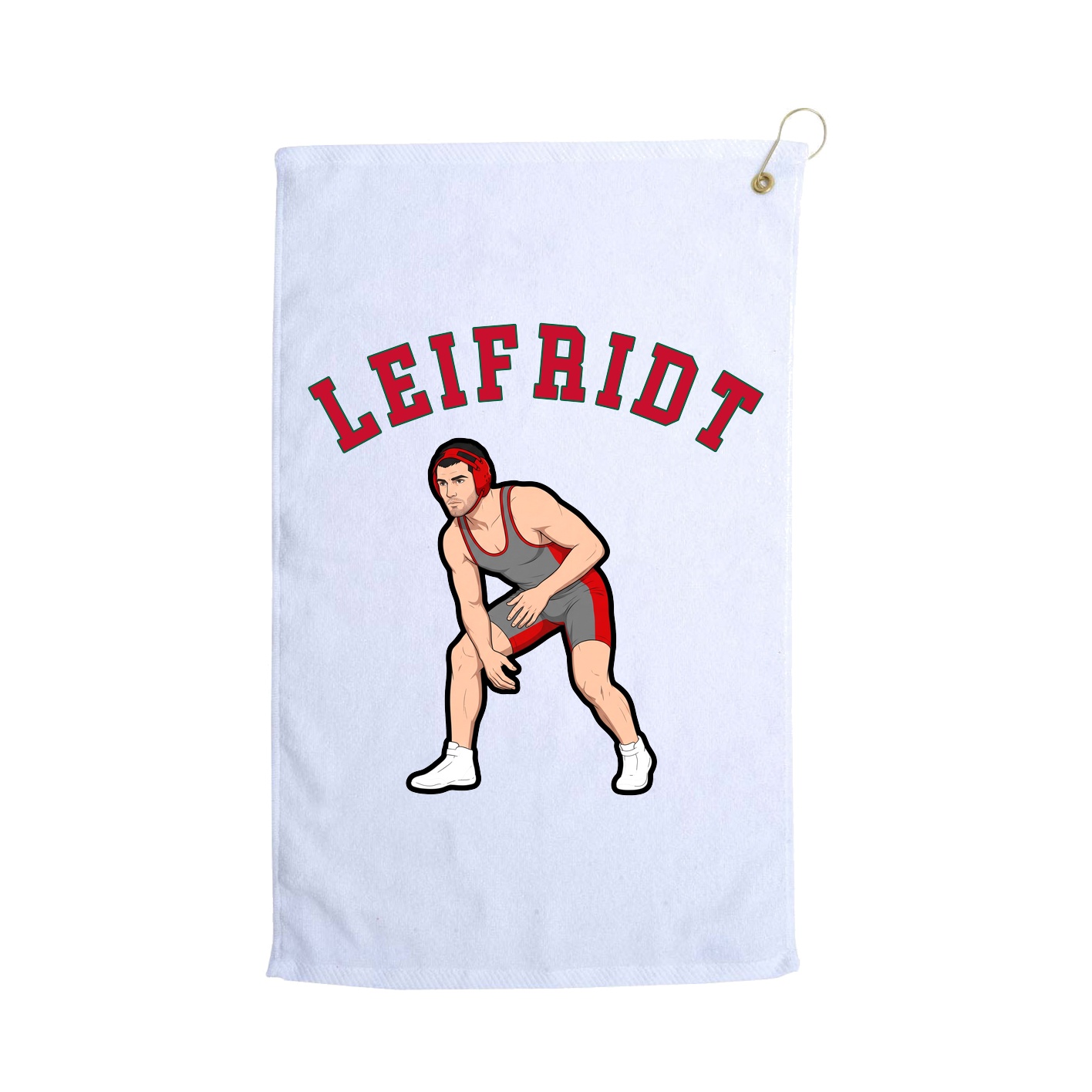Golf Towel — Shirsey Arch in White