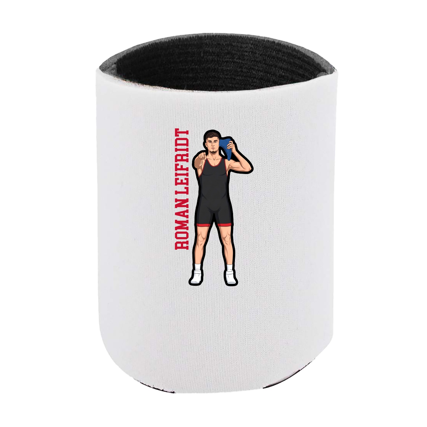 Can Holder — Name Vertical in White