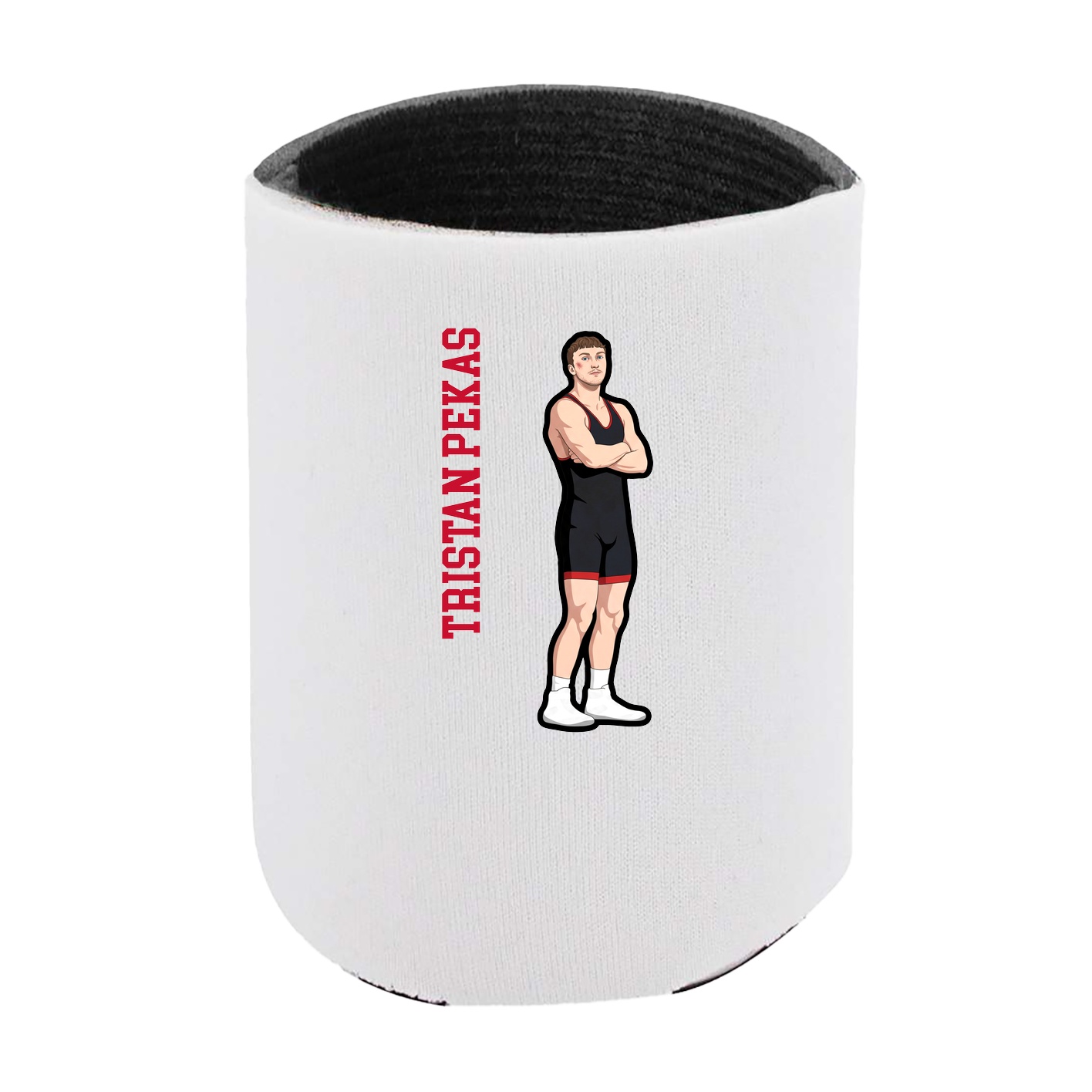 Can Holder — Name Vertical in White