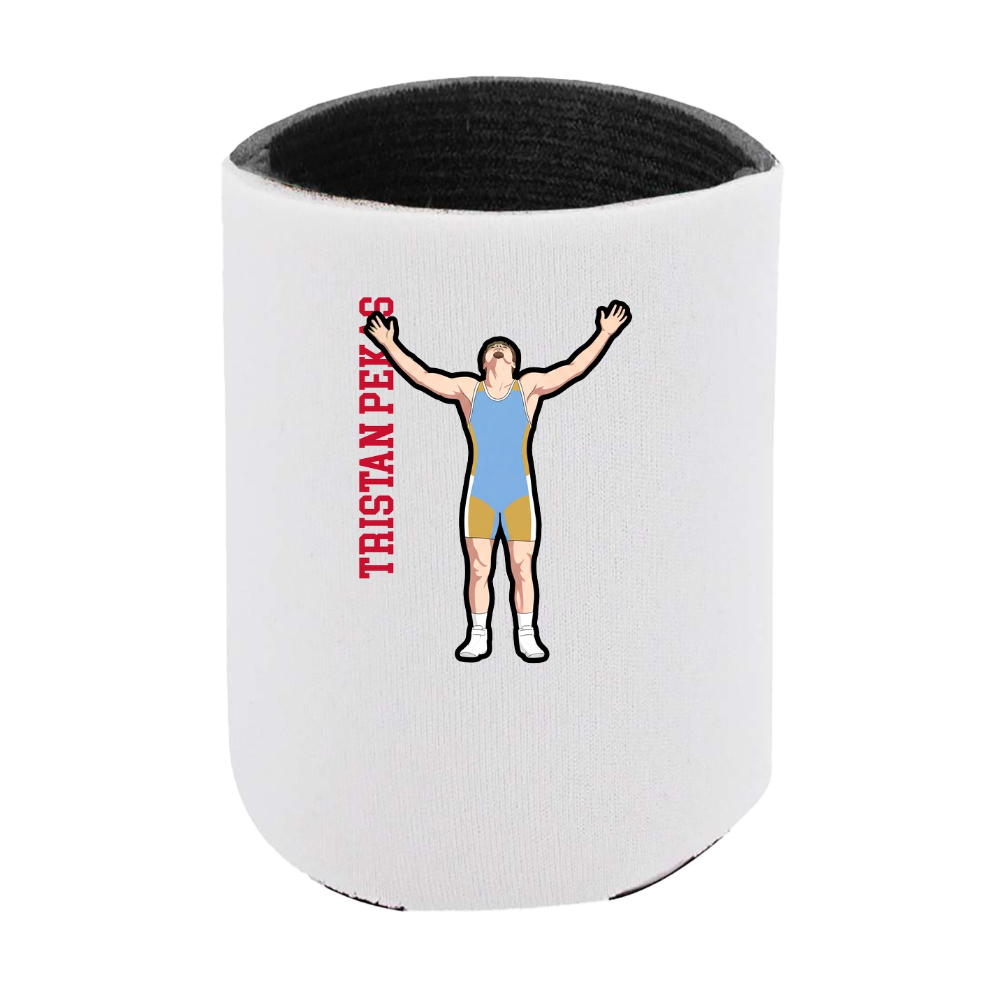 Can Holder — Name Vertical in White