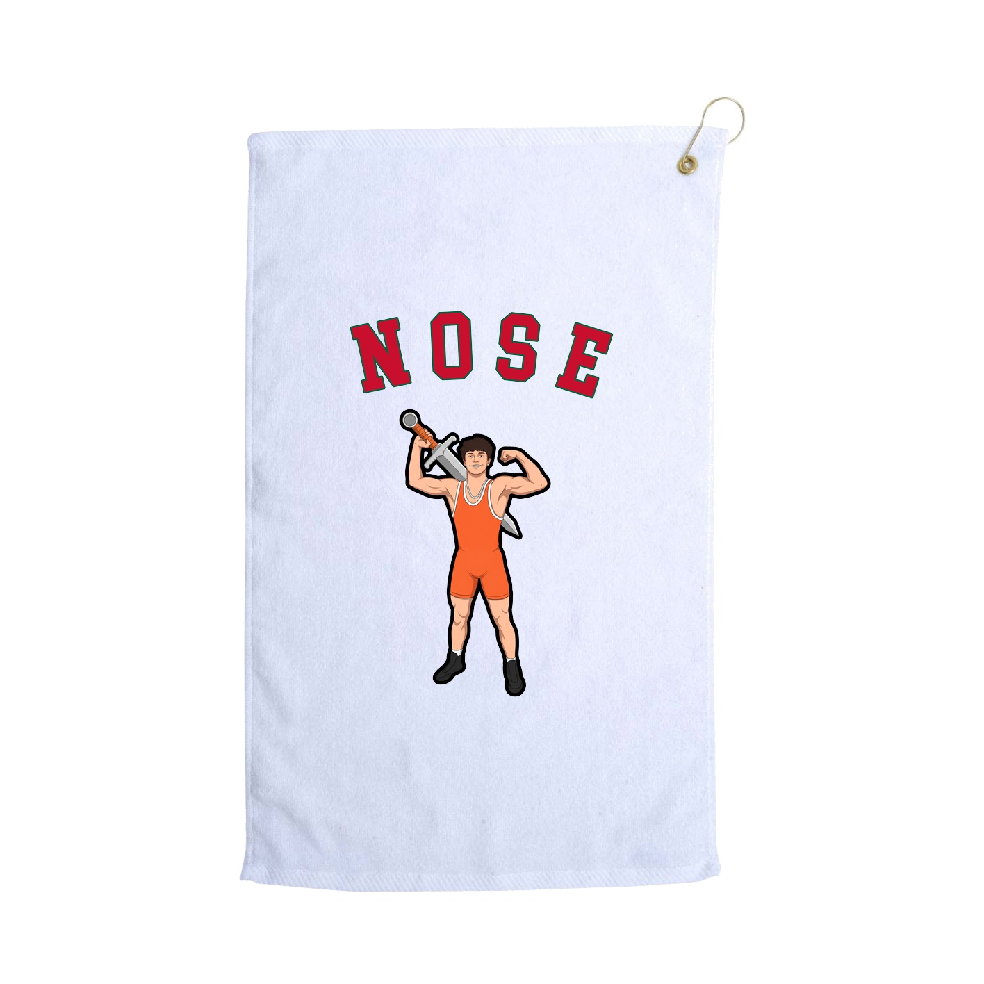 Golf Towel — Shirsey Arch in White
