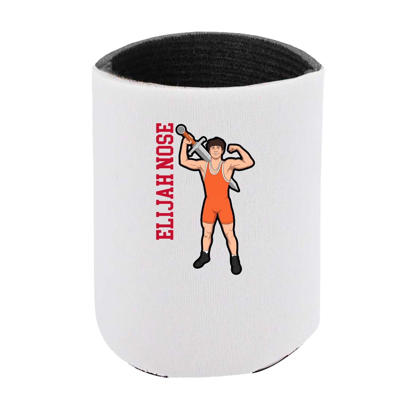 Can Holder — Name Vertical in White