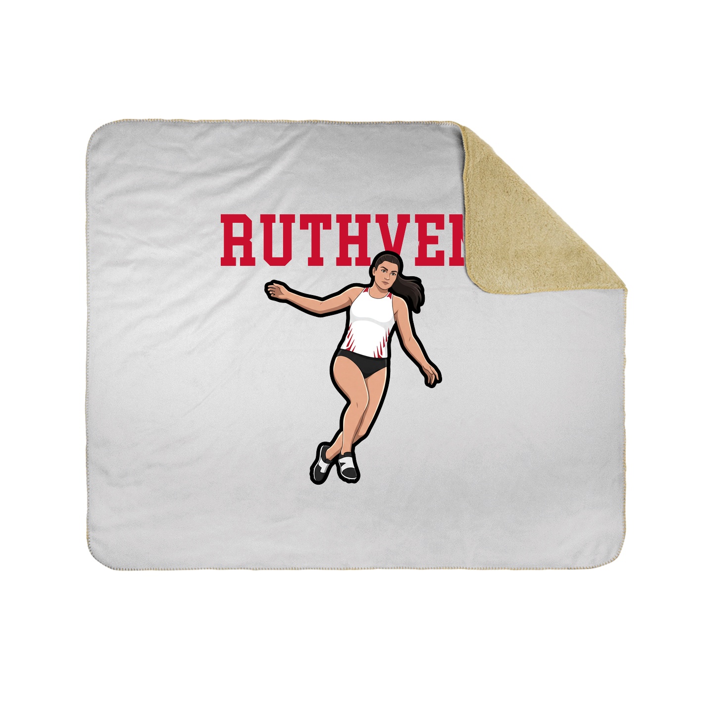 Throw Blanket — Shirsey in White