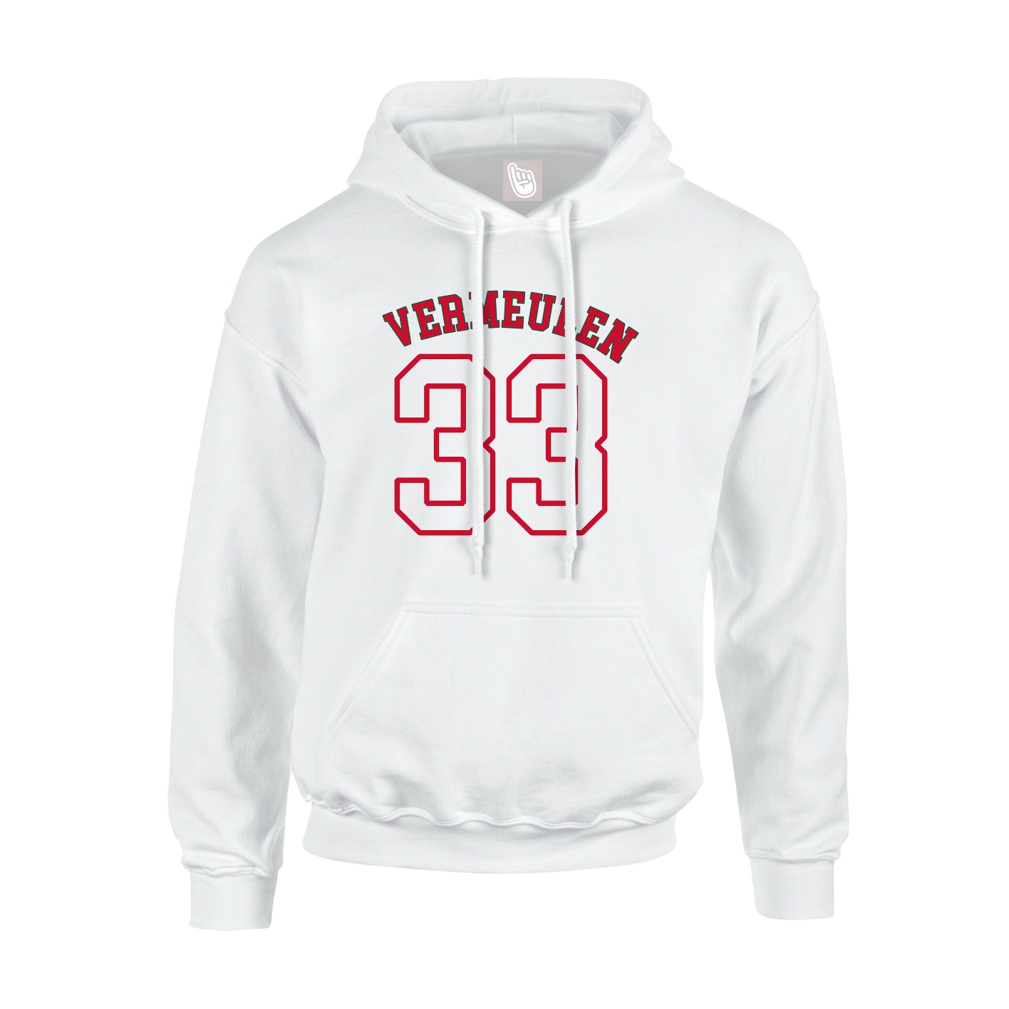 Youth Hoodie — Shirsey Arch in White