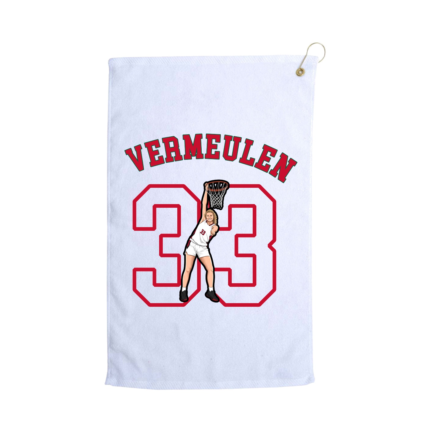 Golf Towel — Shirsey Arch in White