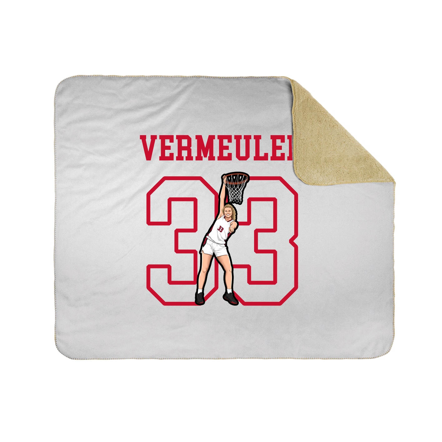 Throw Blanket — Shirsey in White