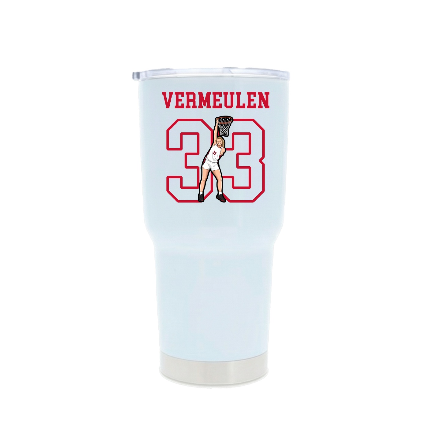 30oz Stainless Steel Tumbler — Shirsey in White