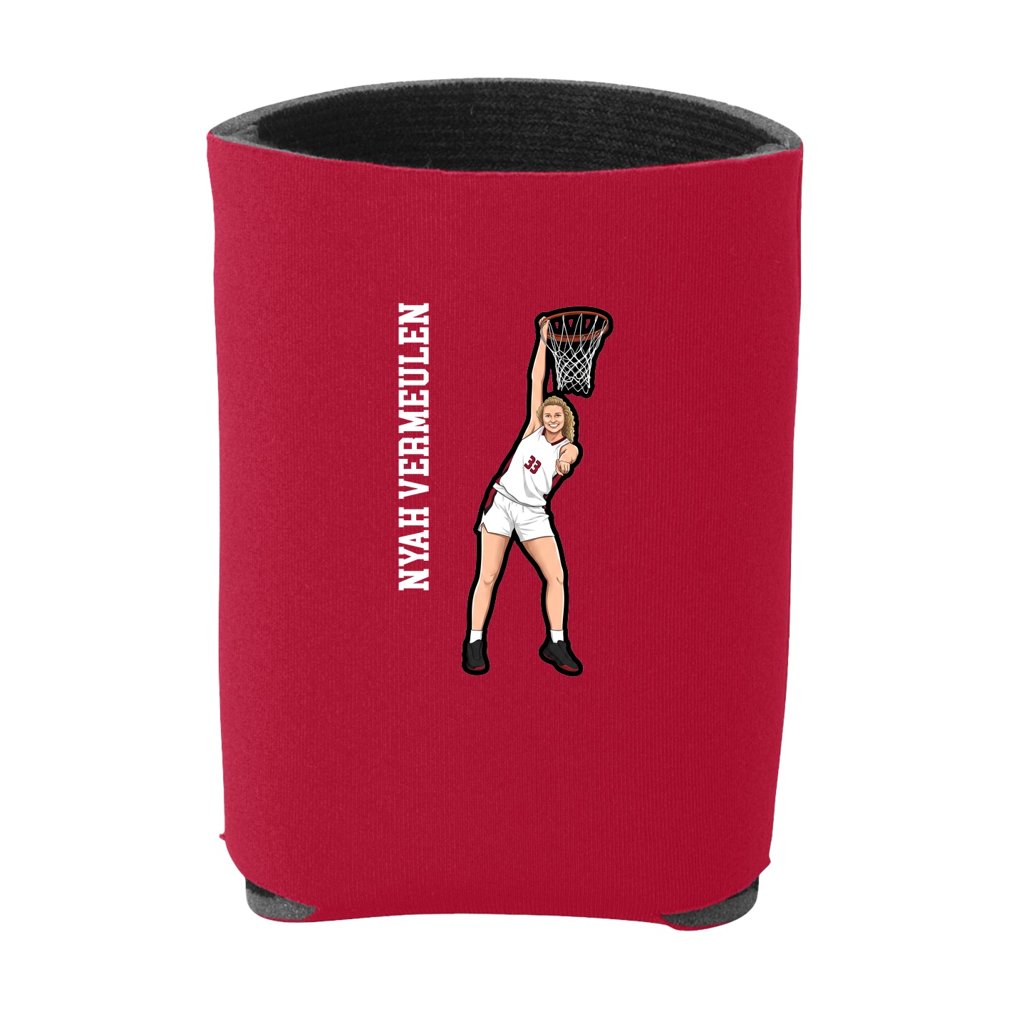 Can Holder — Name Vertical in Red