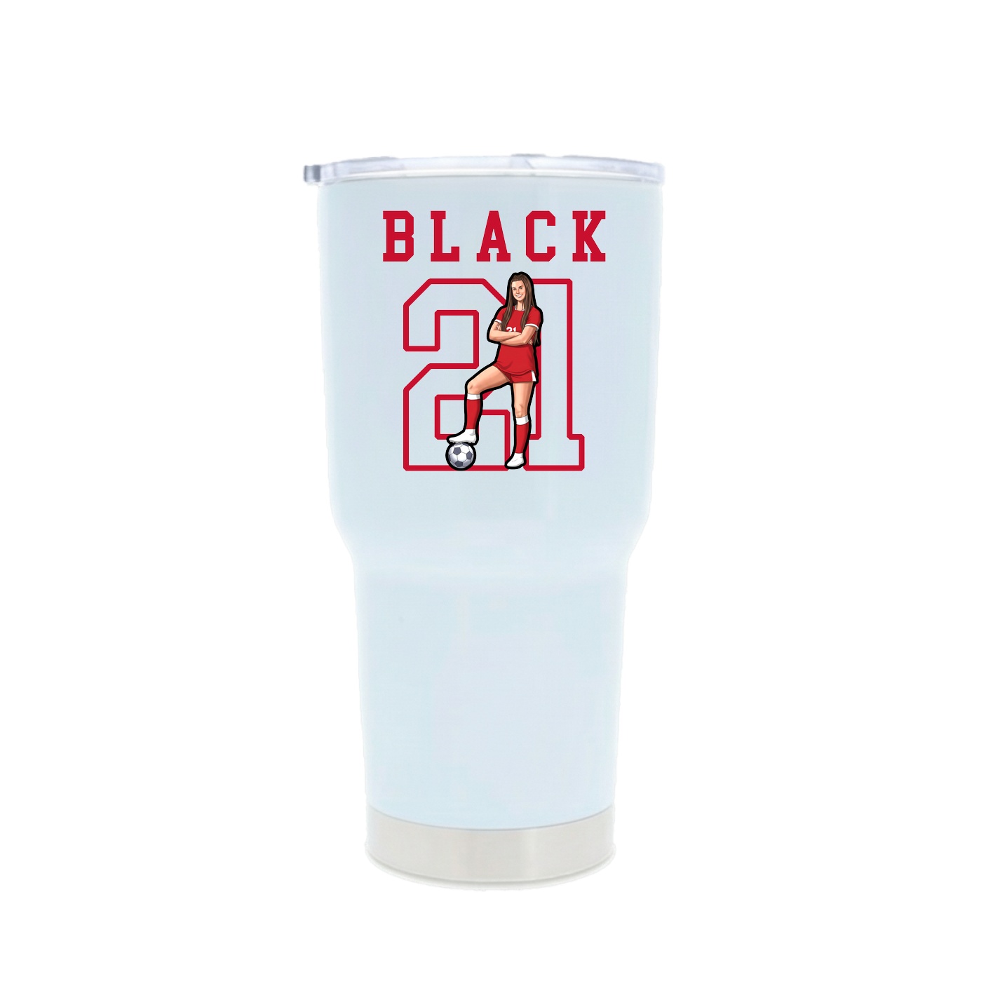 30oz Stainless Steel Tumbler — Shirsey in White