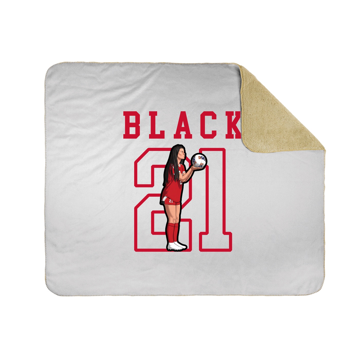 Throw Blanket — Shirsey in White