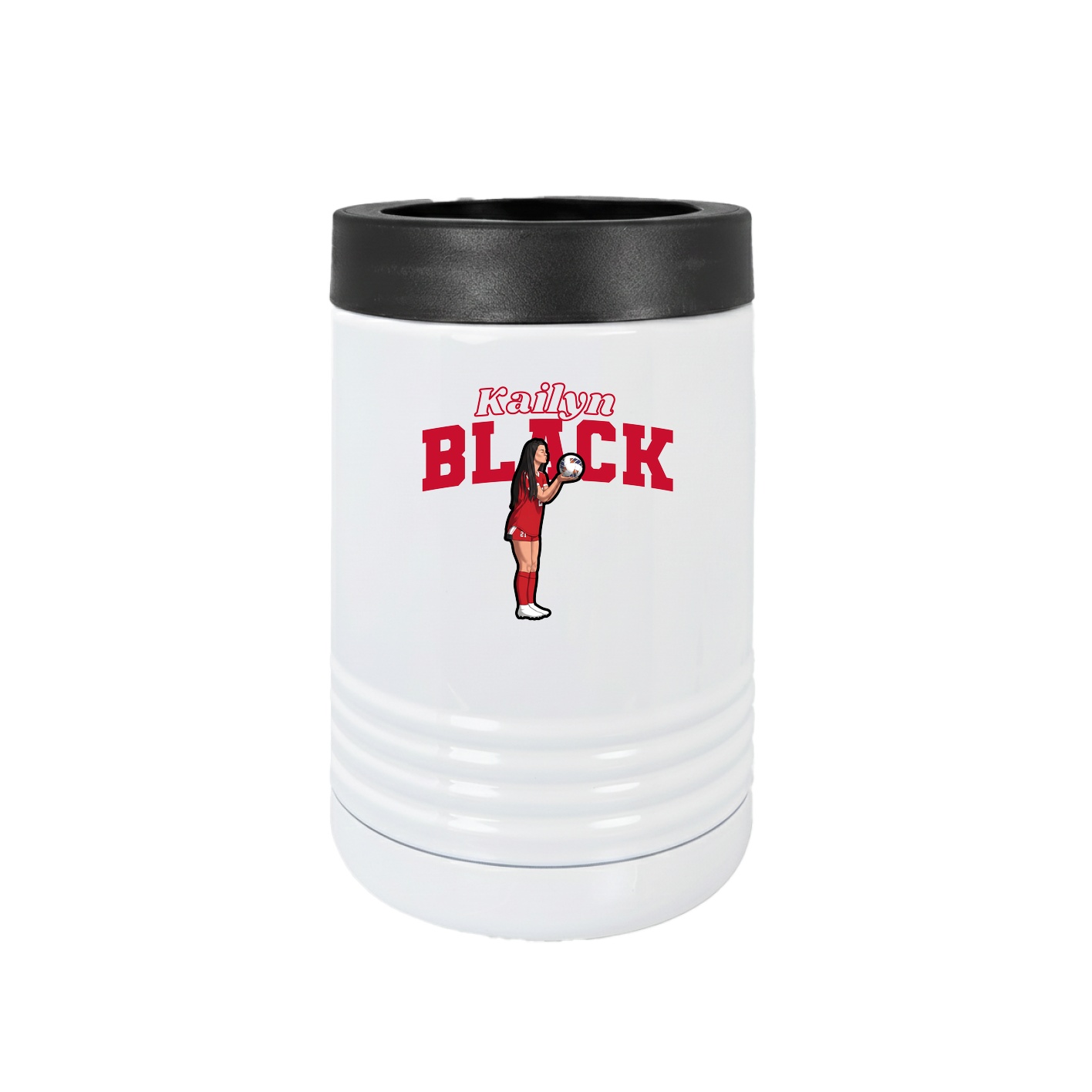 Beverage Holder — Name Arch in White