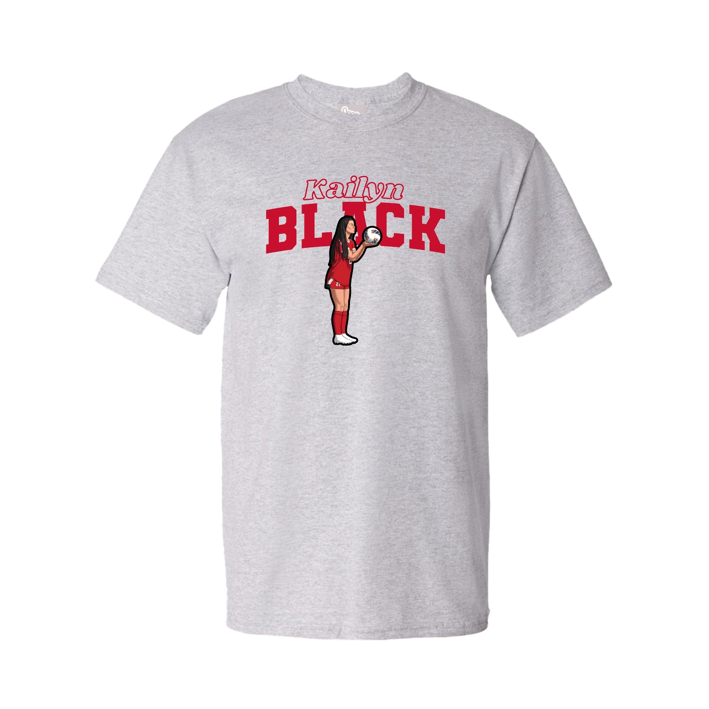 Tee — Name Arch in Grey