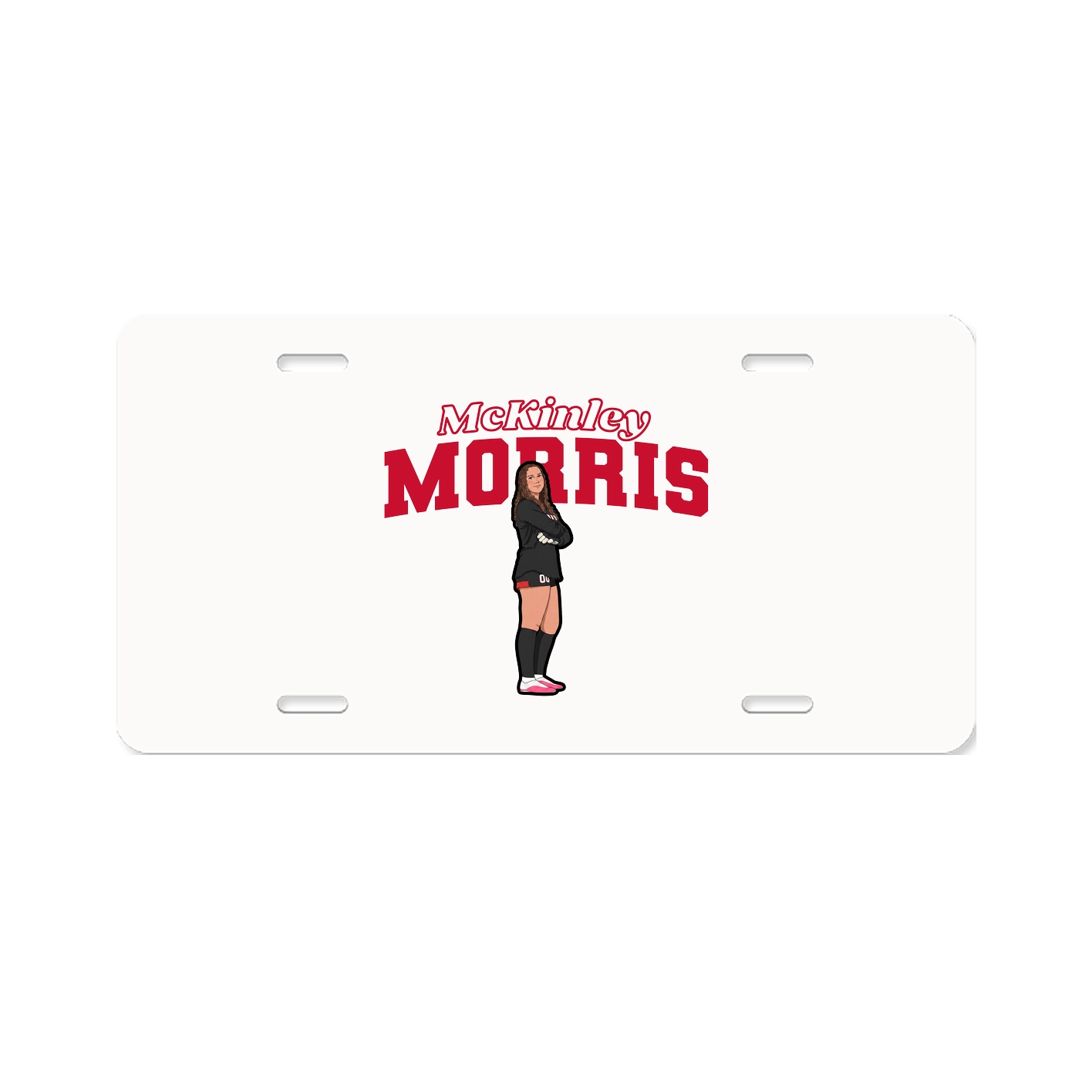License Plate — Name Arch in Classic
