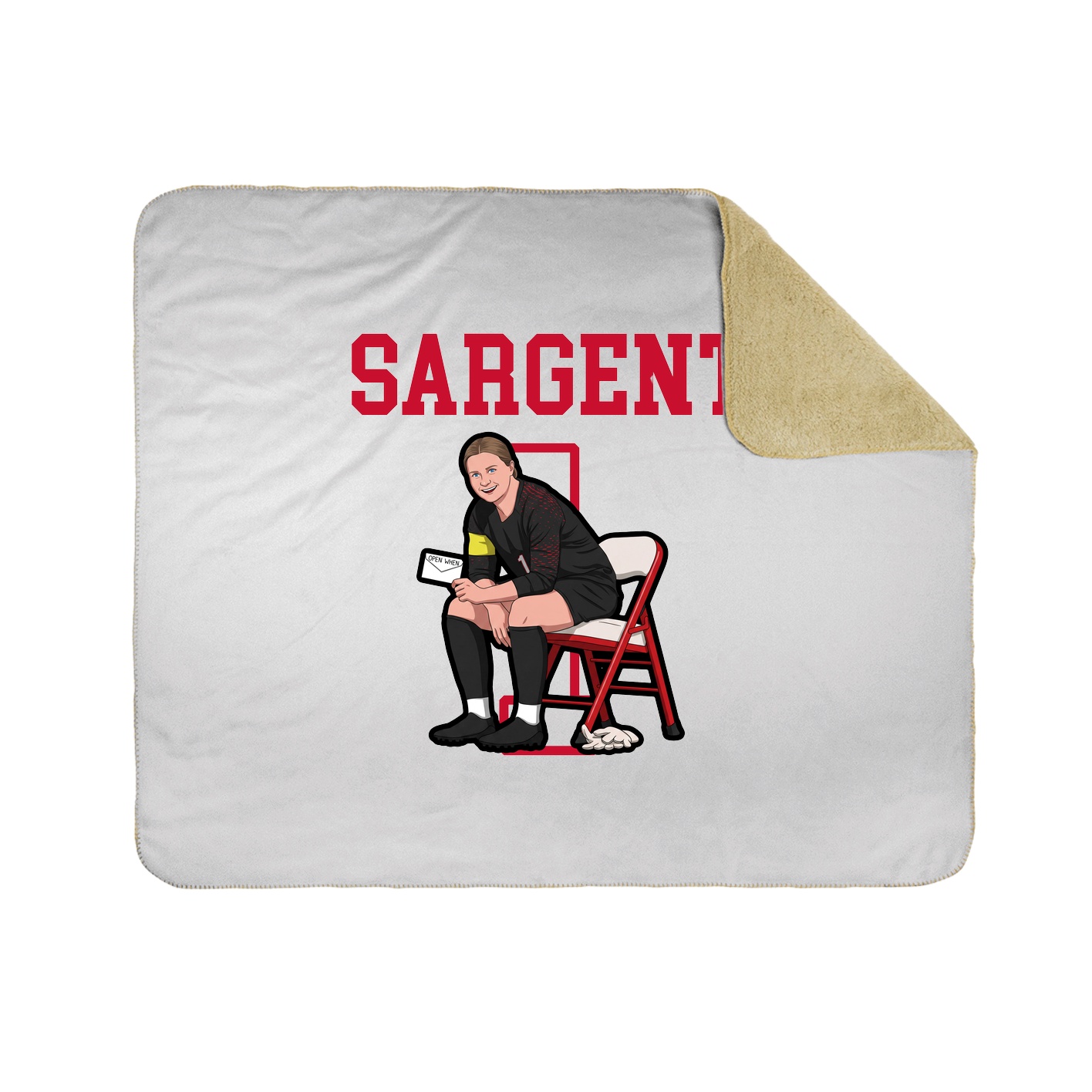 Throw Blanket — Shirsey in White