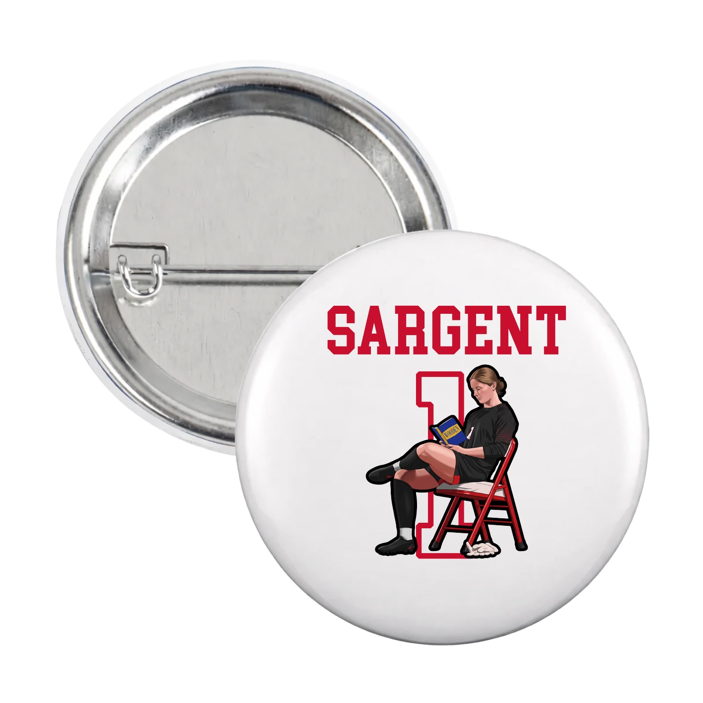 Game Day Button — Shirsey in White
