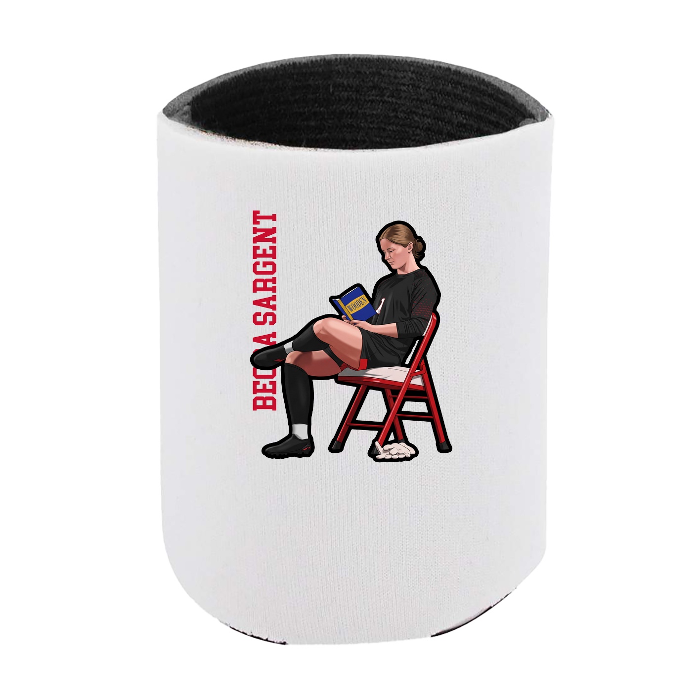Can Holder — Name Vertical in White