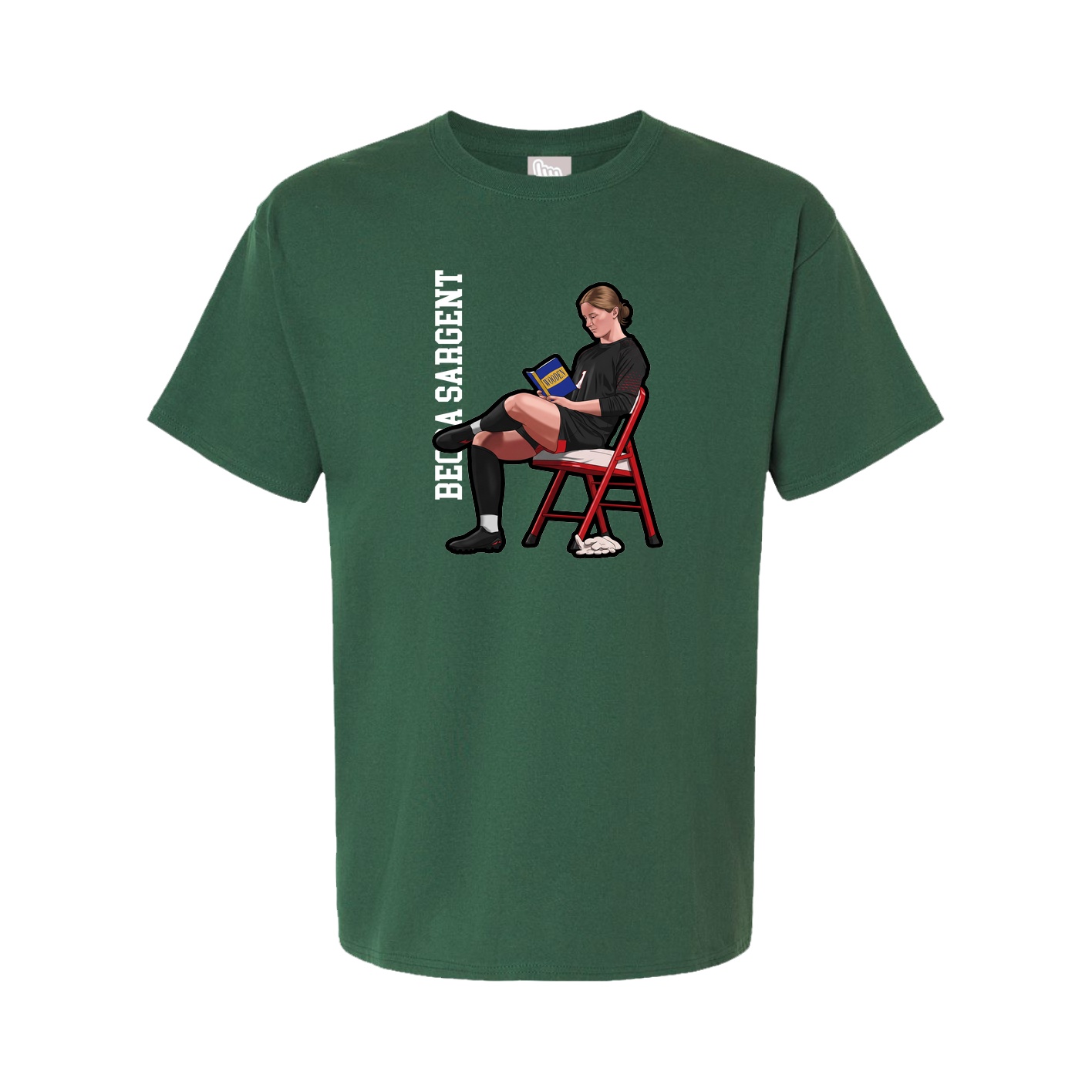Youth Tee — Name Vertical in Green