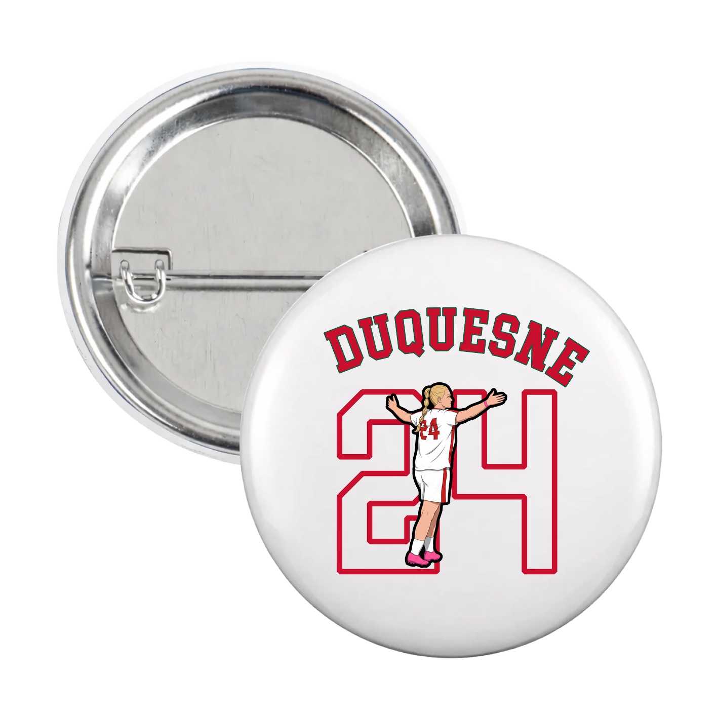 Game Day Button — Shirsey Arch in White