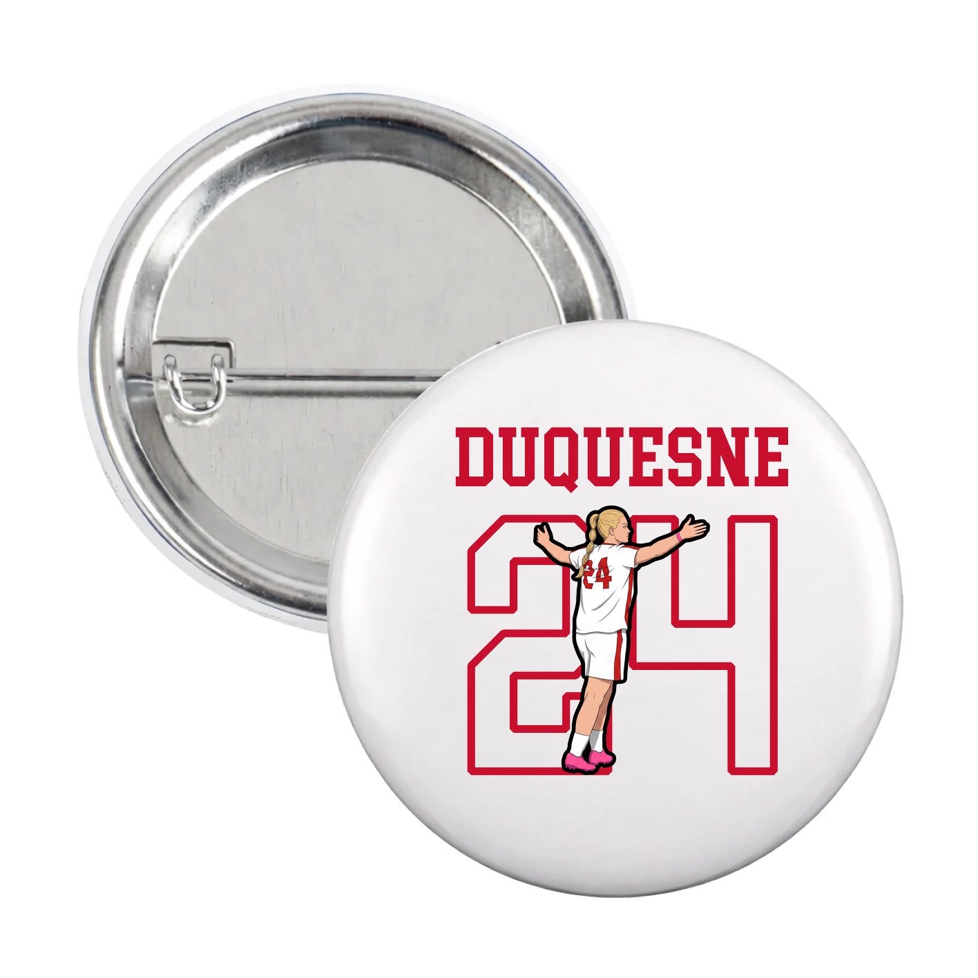 Game Day Button — Shirsey in White