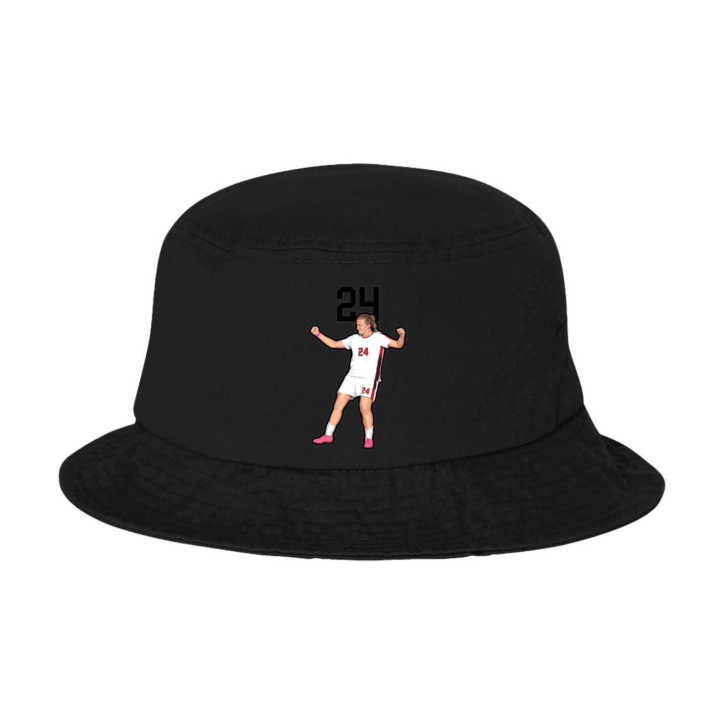 Bucket Cap — Number Top in Black