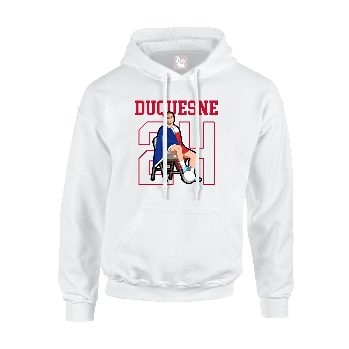 Hoodie — Shirsey in White