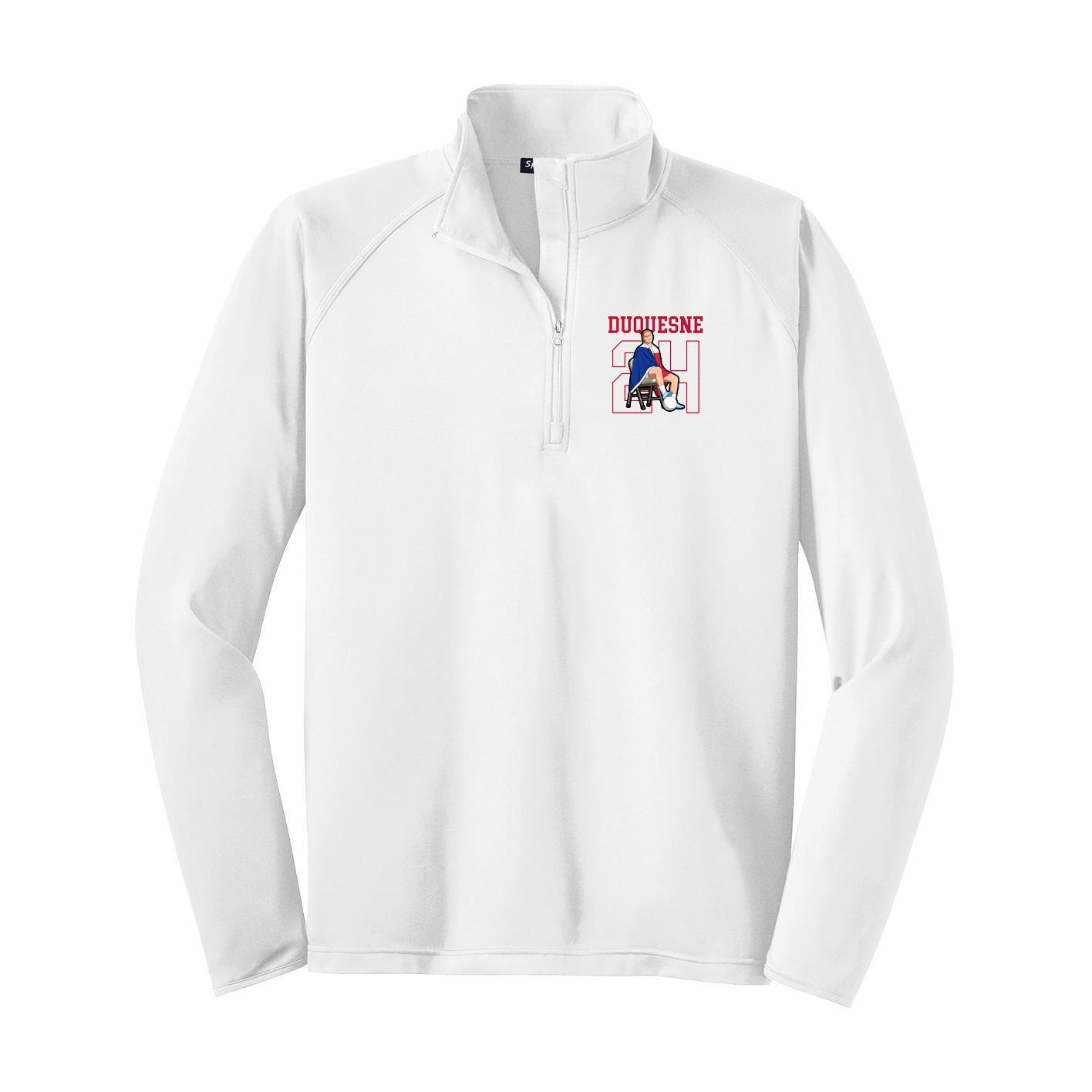 Q-Zip Pullover — Shirsey in White