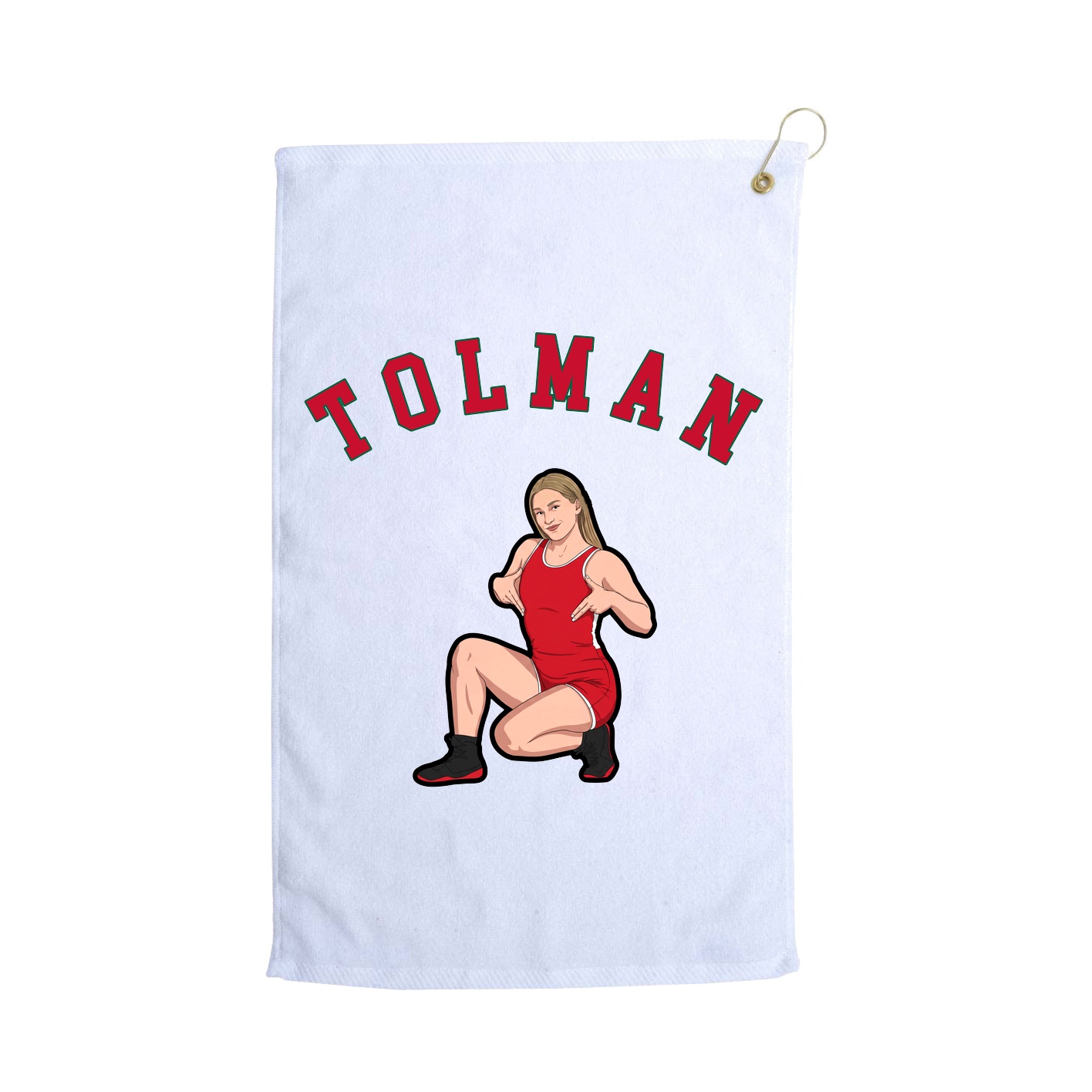 Golf Towel — Shirsey Arch in White