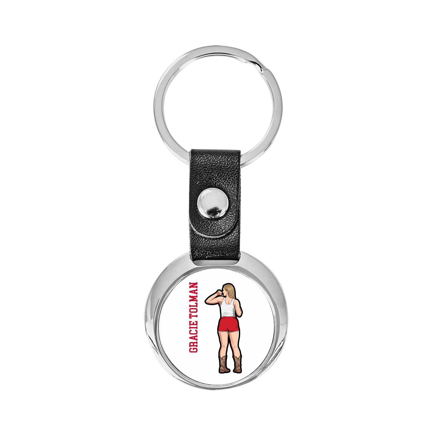 Key Chain — Name Vertical in Classic