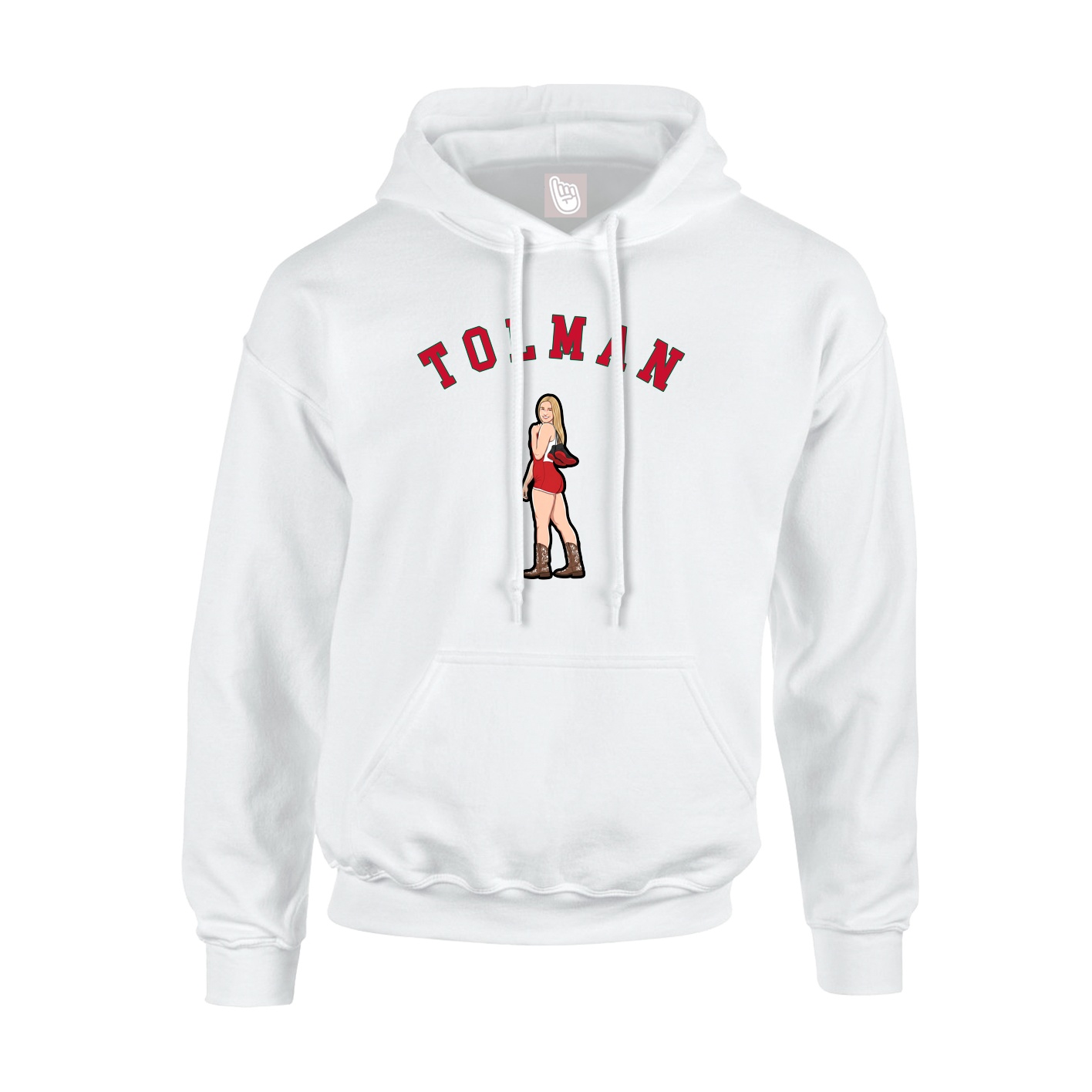 Hoodie — Shirsey Arch in White