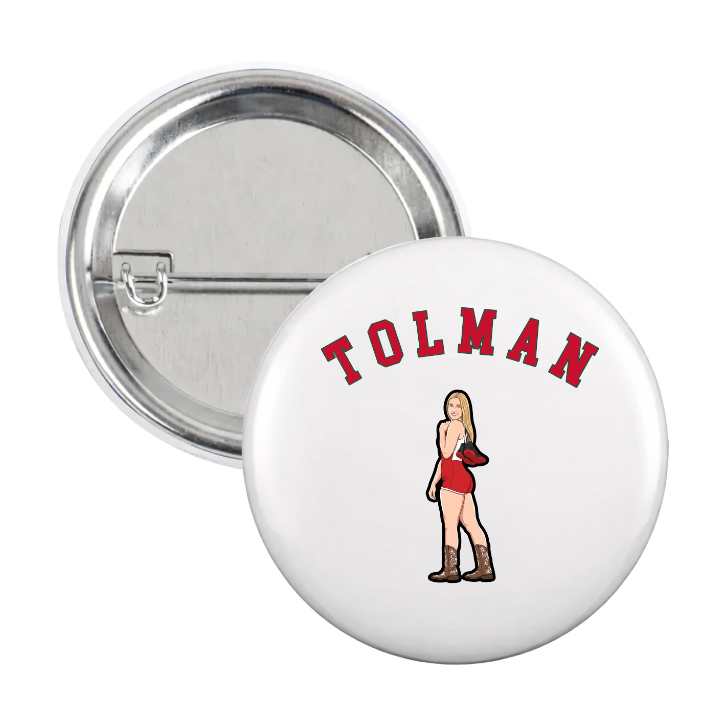 Game Day Button — Shirsey Arch in White