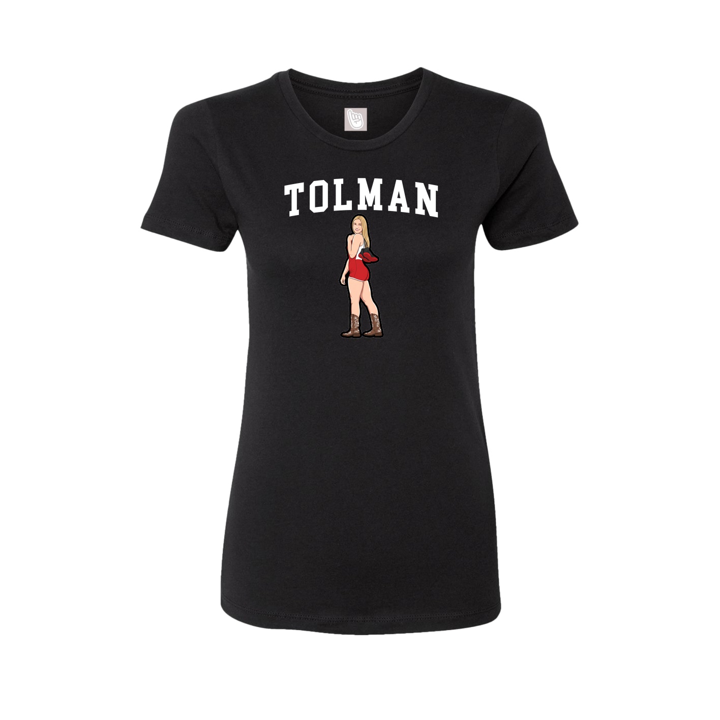 Fitted Women's Tee — Shirsey in Black