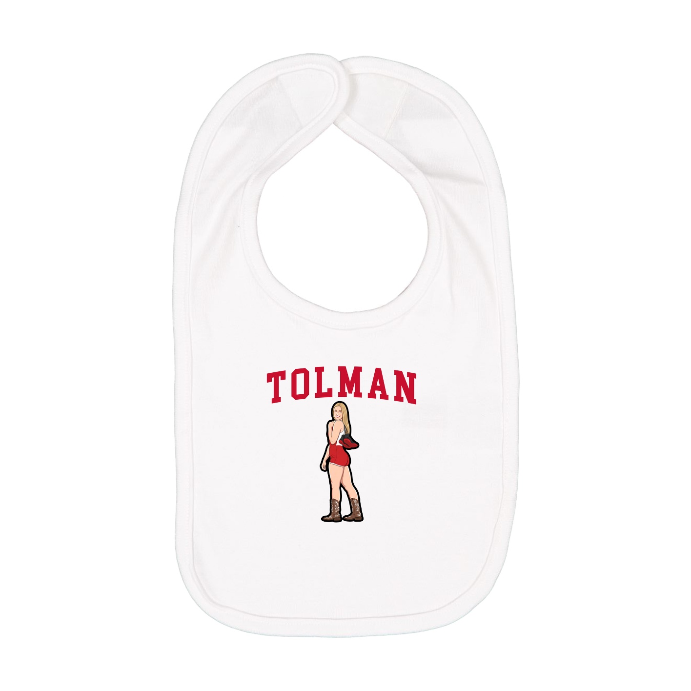 Infant Bib — Shirsey in White