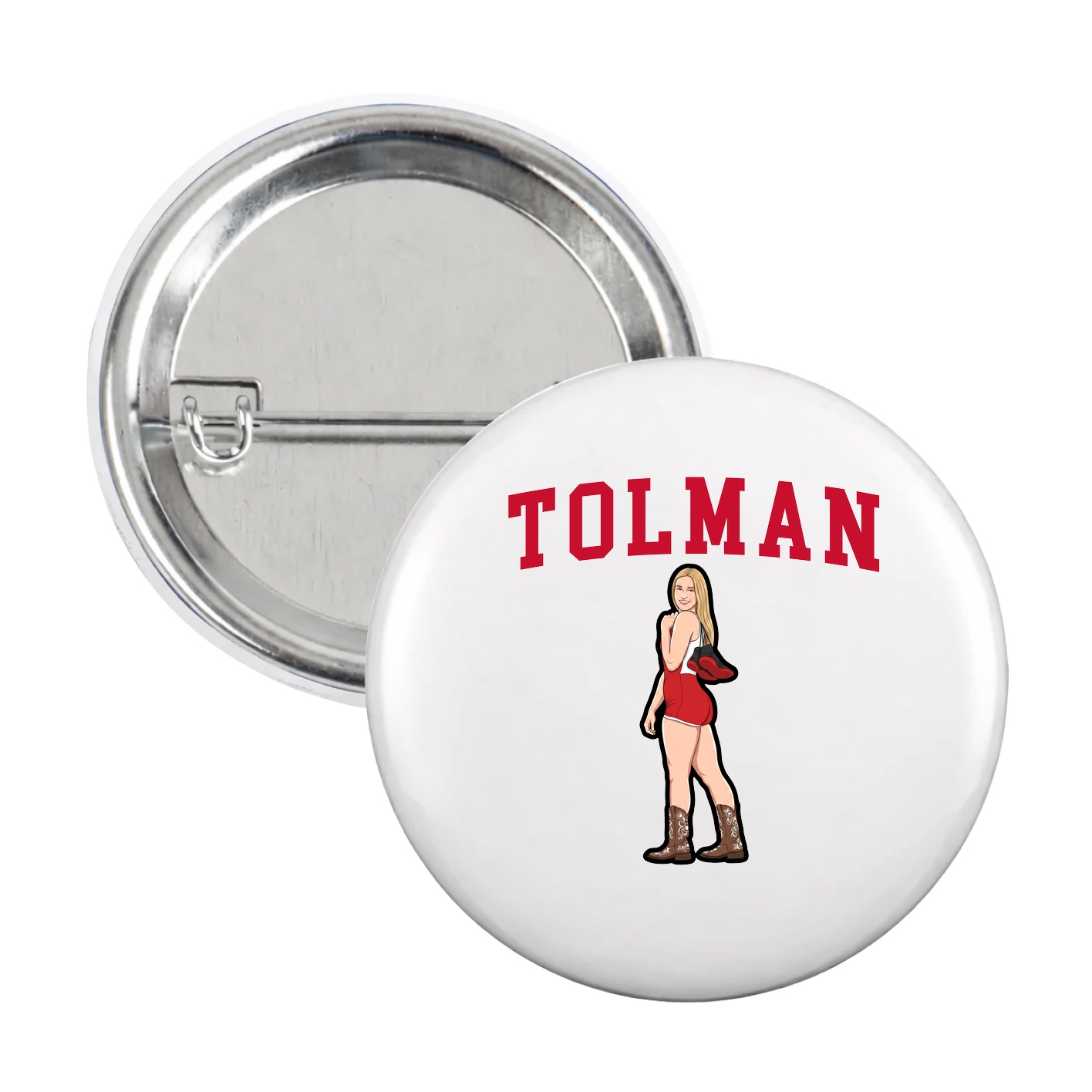 Game Day Button — Shirsey in White