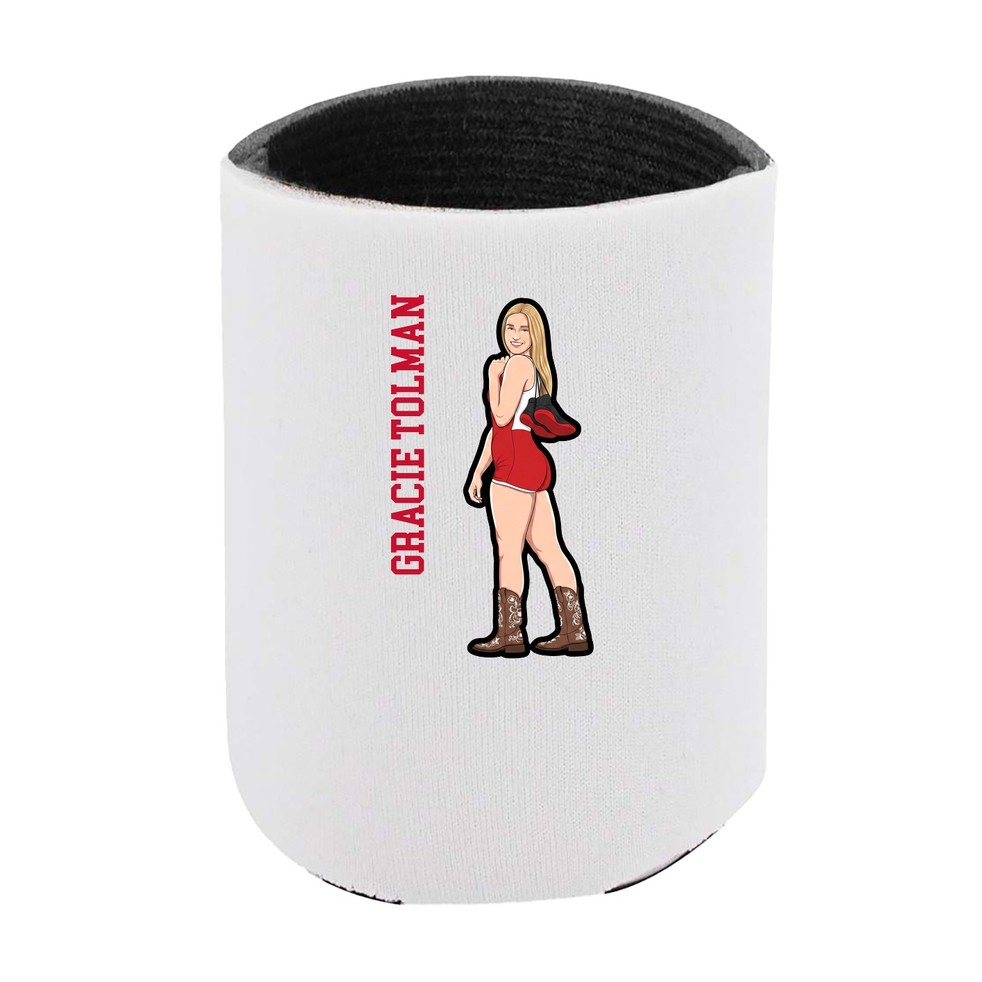 Can Holder — Name Vertical in White